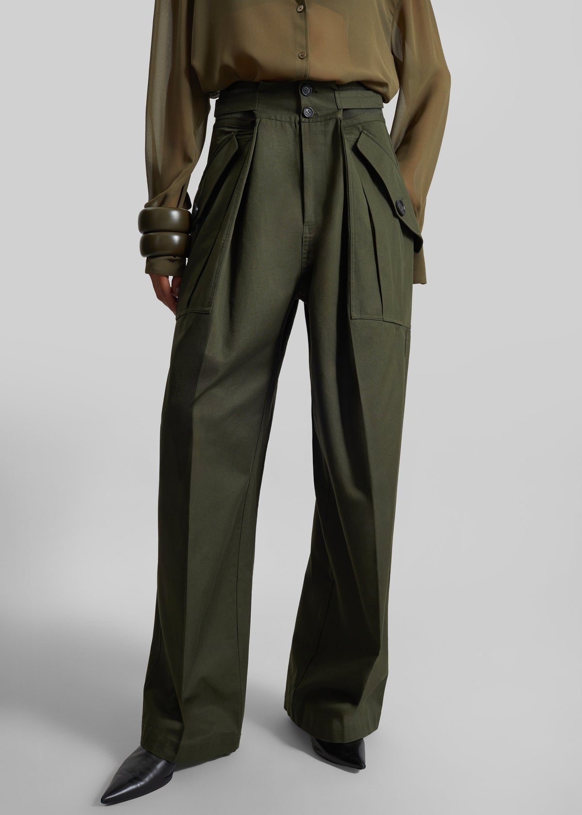 Tova Cargo Pants - Deep Green β view 5 of 9