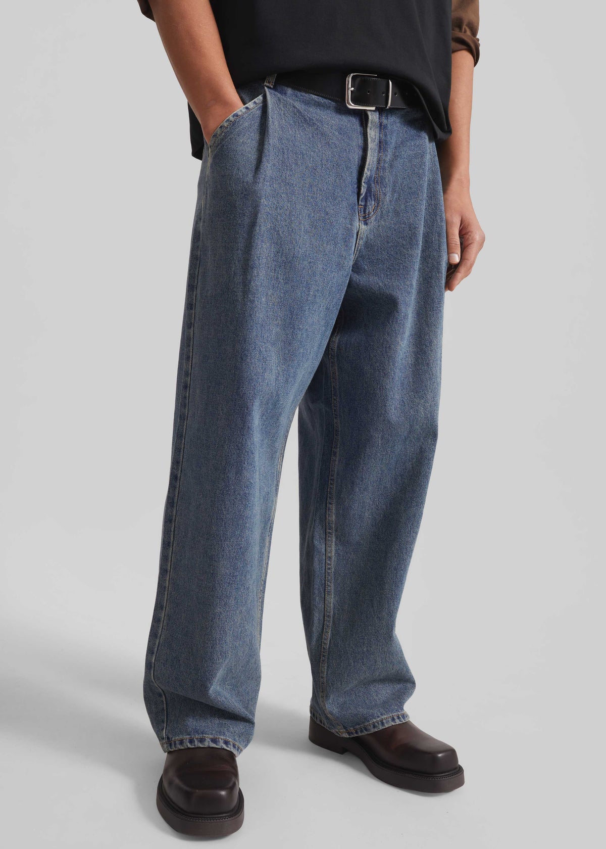Trafal Wide Jeans - Blue Wash β view 1 of 7