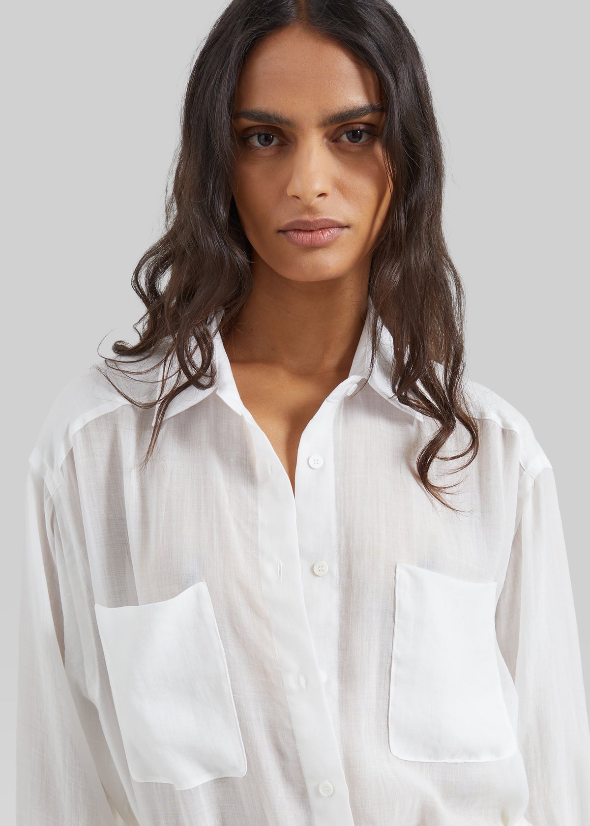 Trevas Sheer Shirt - White β view 4 of 10