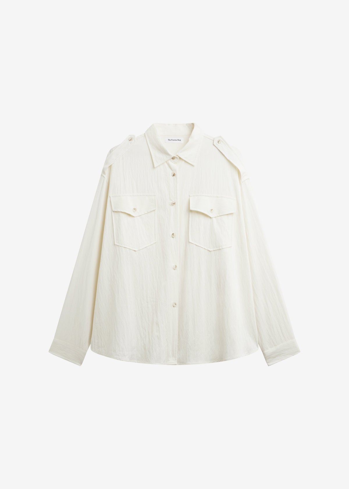 Trevi Textured Cargo Shirt - Cream β view 8 of 8