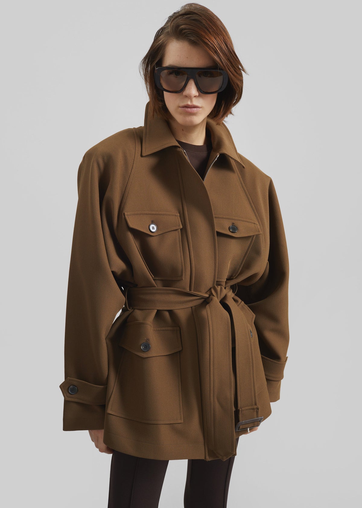 Trevose Padded Utility Jacket - Brown β view 3 of 9