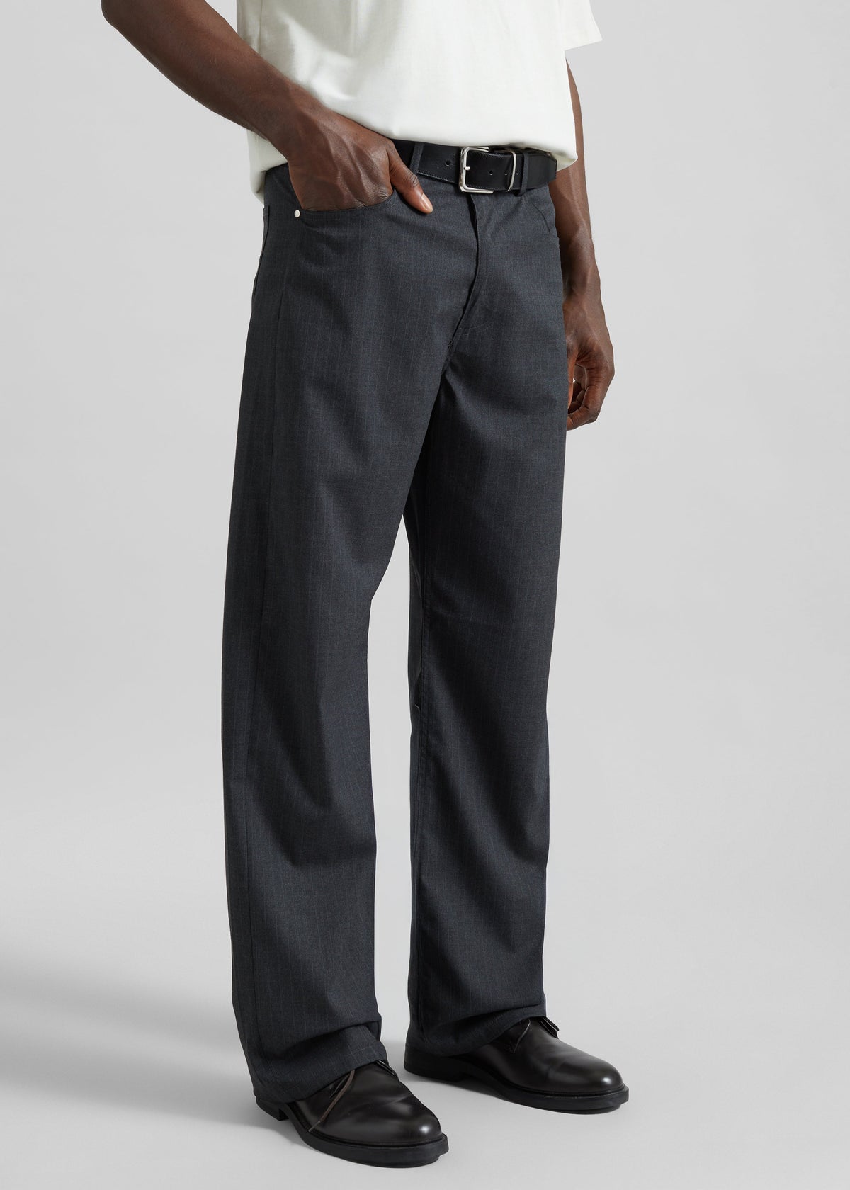 Trieste Straight Pants - Charcoal Pinstripe β view 5 of 10