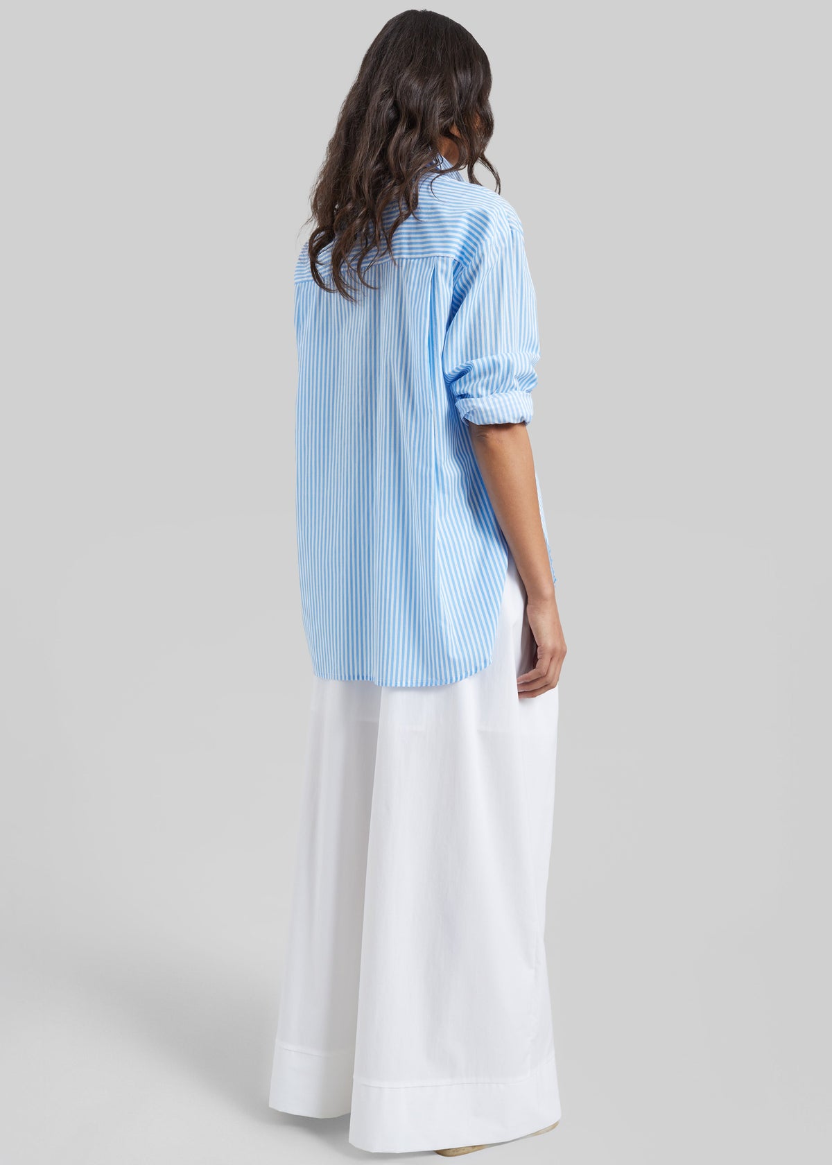 Trivio Poplin Wide Leg Pants - White β view 5 of 6