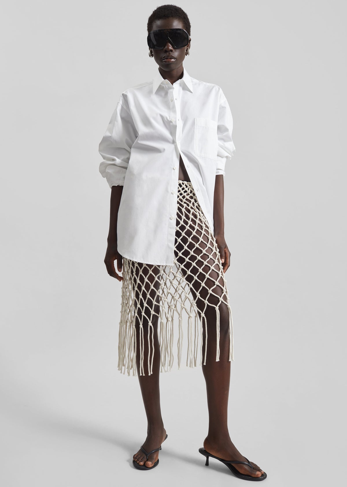 Tropea Macrame Skirt - Ecru β view 4 of 8