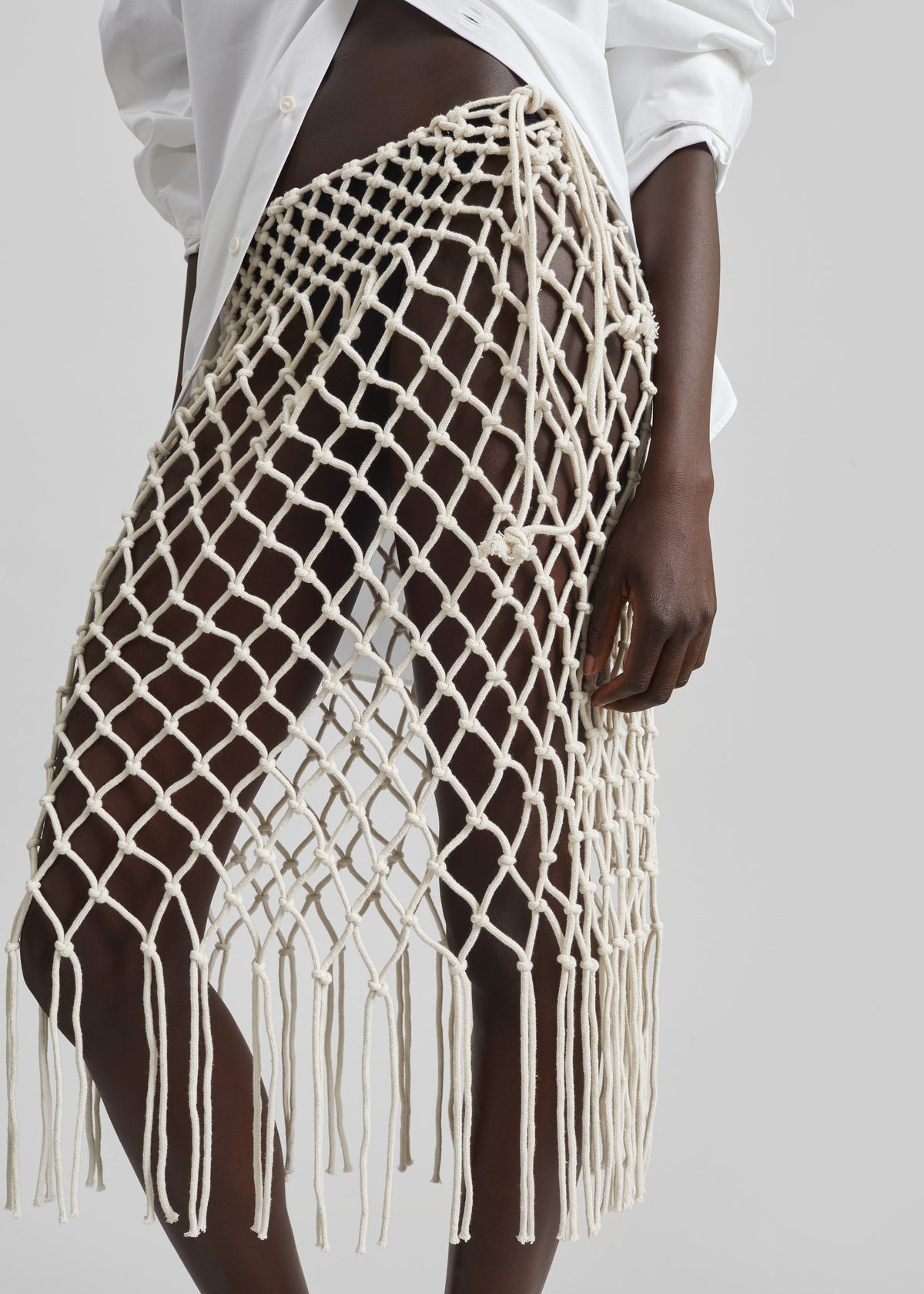 Tropea Macrame Skirt - Ecru β view 5 of 8