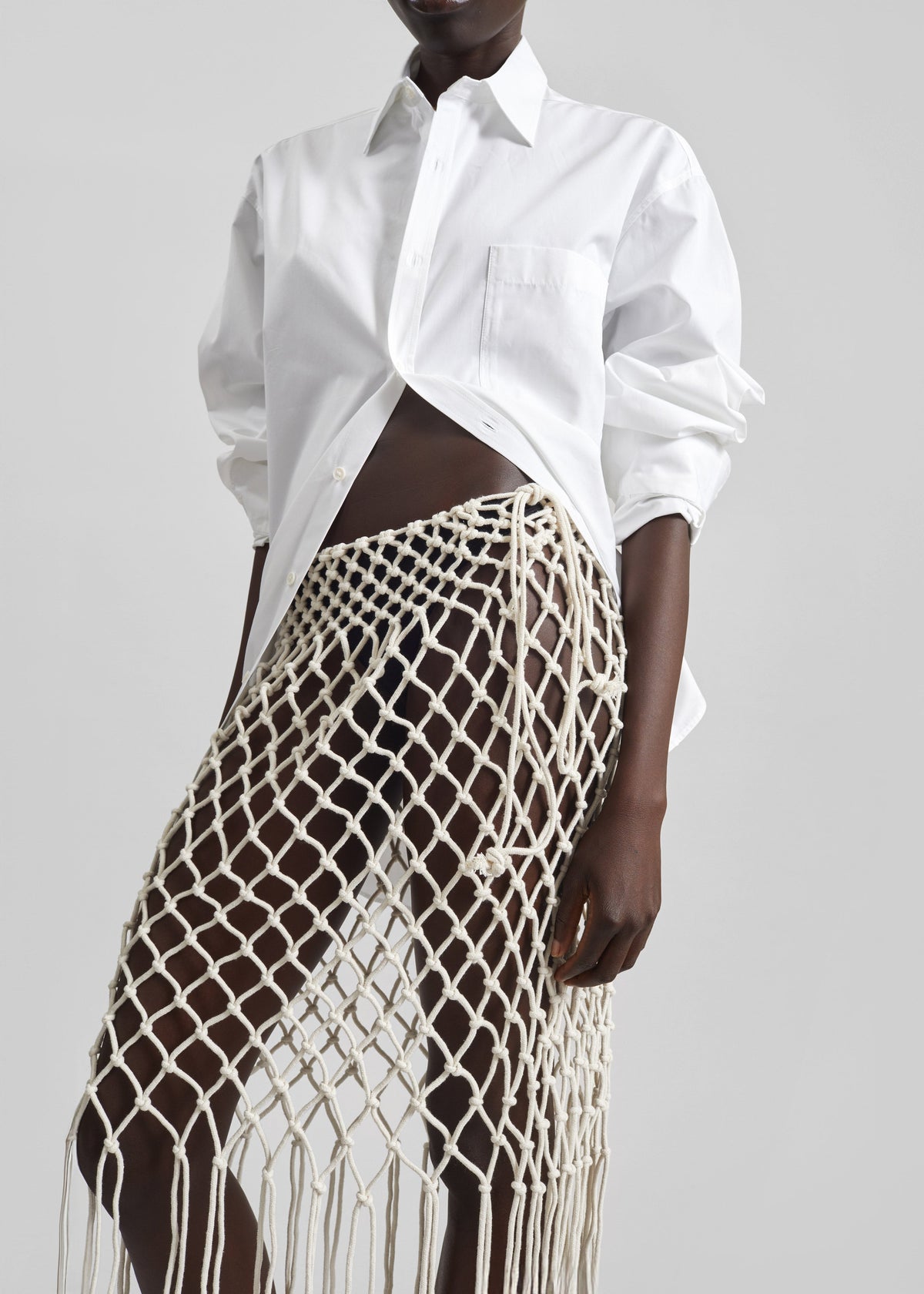 Tropea Macrame Skirt - Ecru β view 6 of 8