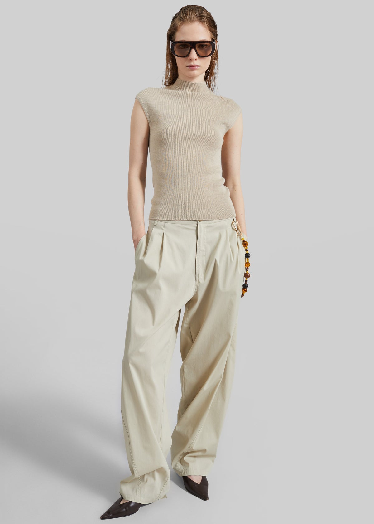 Troyes Knit Top - Beige β view 4 of 7