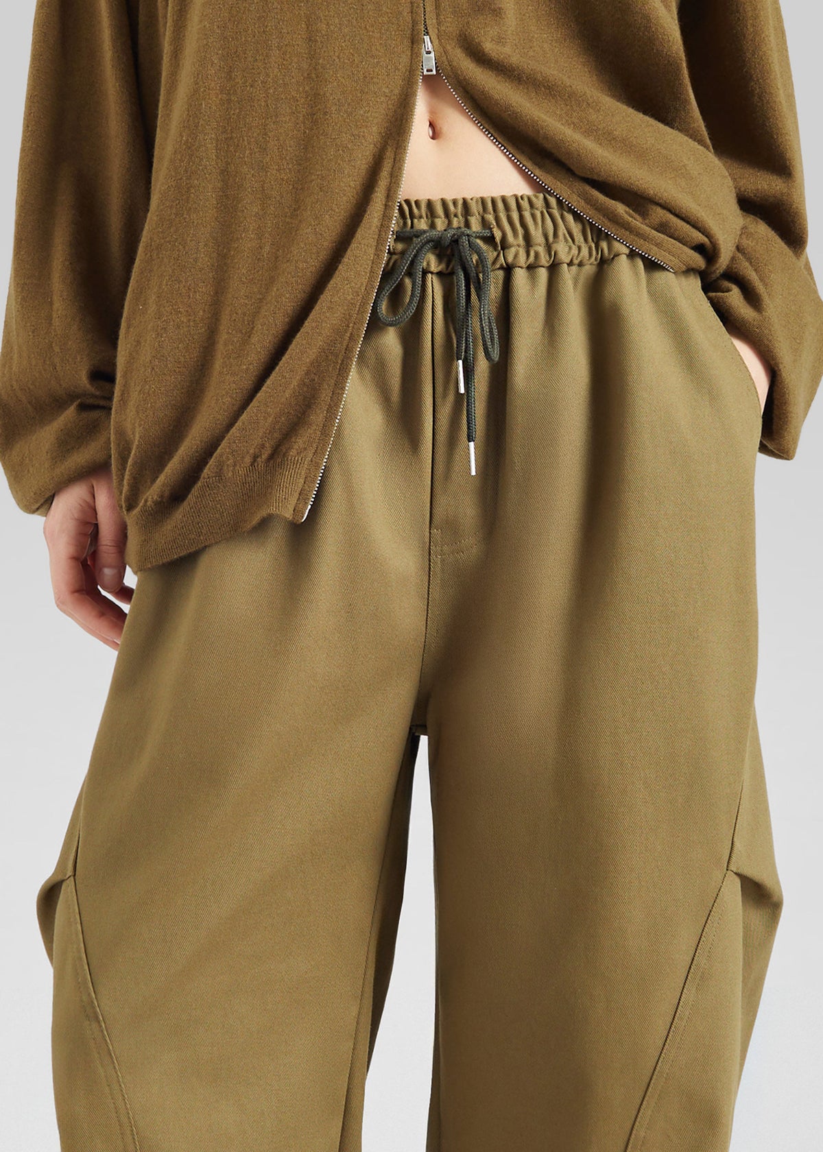 Tulsa Curved Pants - Dark Olive β view 3 of 6