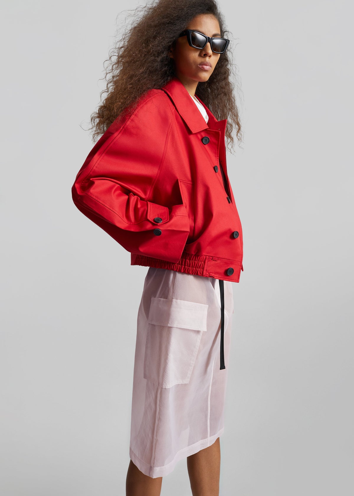 Turenne Curved Jacket - Red β view 9 of 11