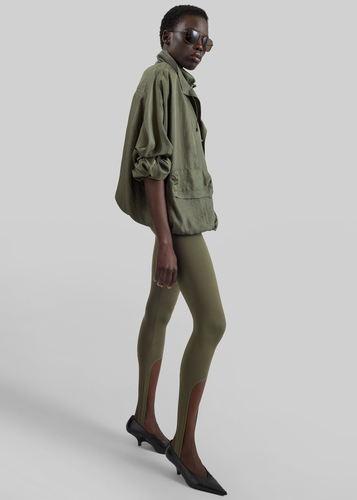 Twilla Stirrup Leggings - Olive β view 6 of 8