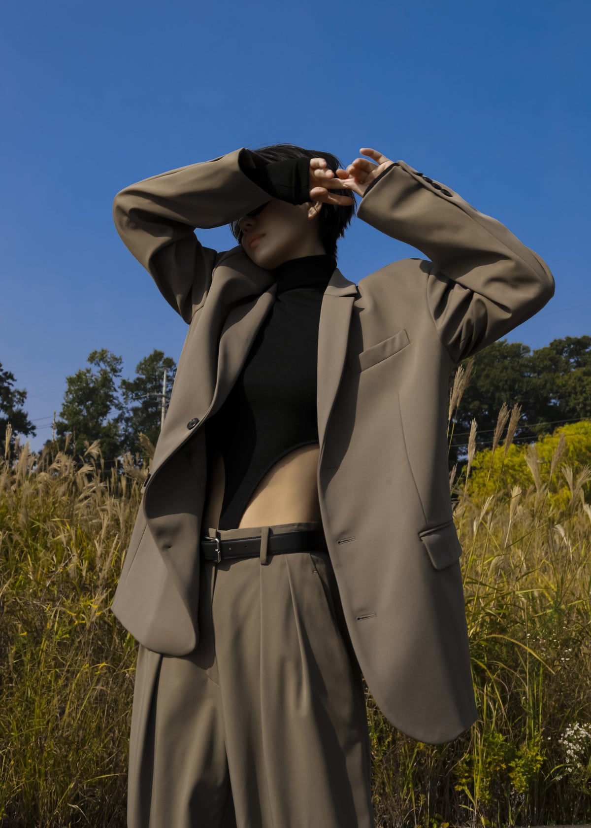 Tansy Oversized Blazer - Olive β view 12 of 18
