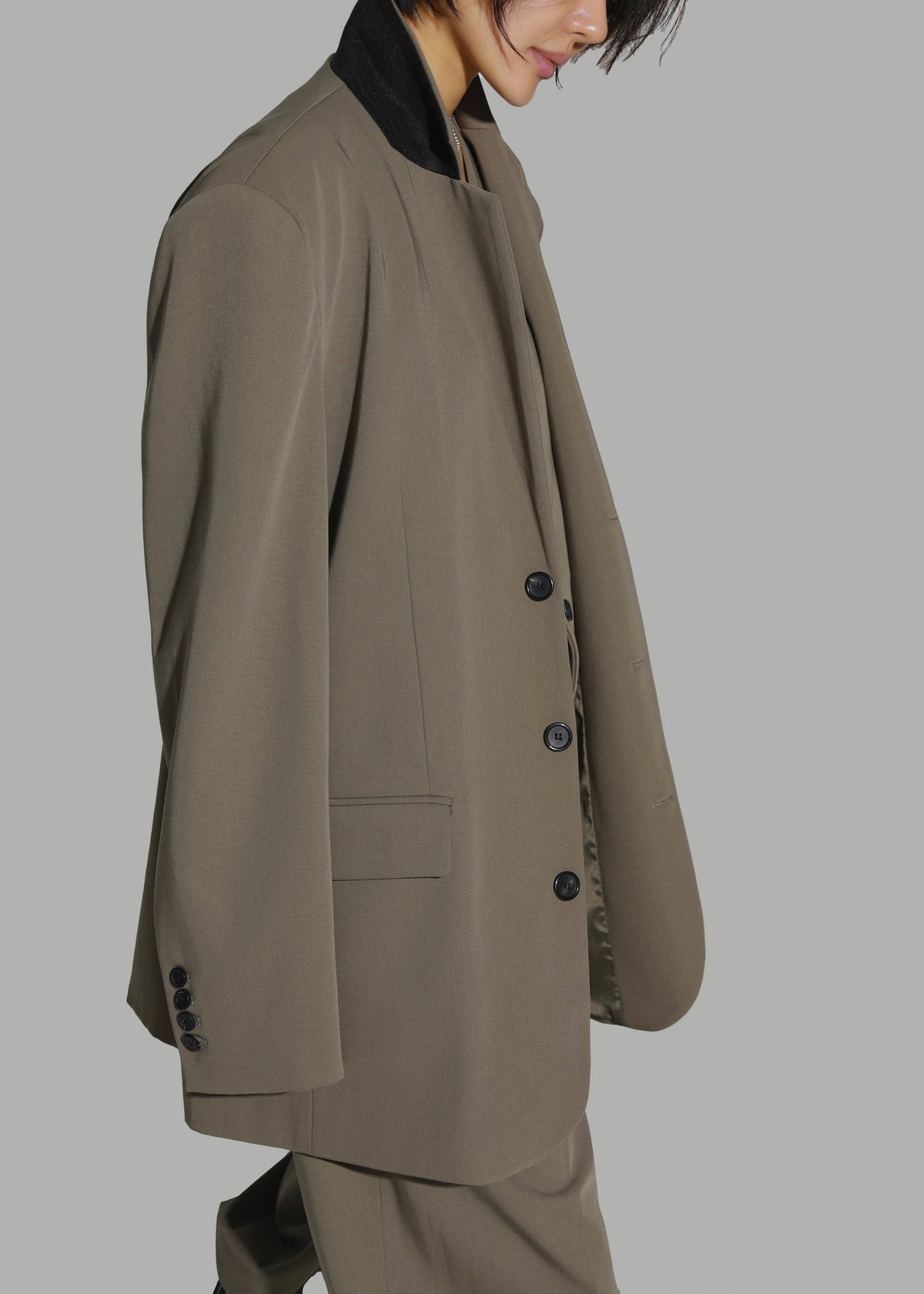 Tansy Oversized Blazer - Olive β view 9 of 18