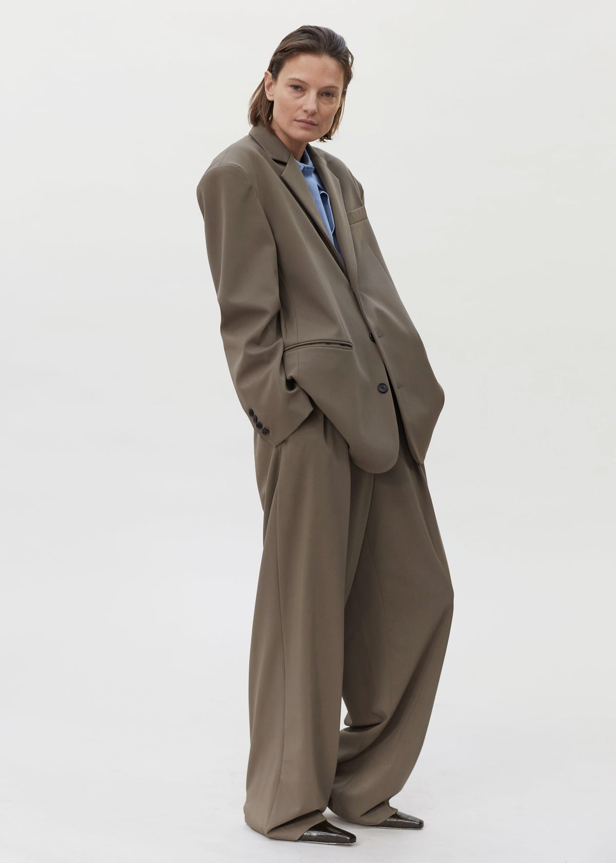 Tansy Pleated Trousers - Olive β view 6 of 13