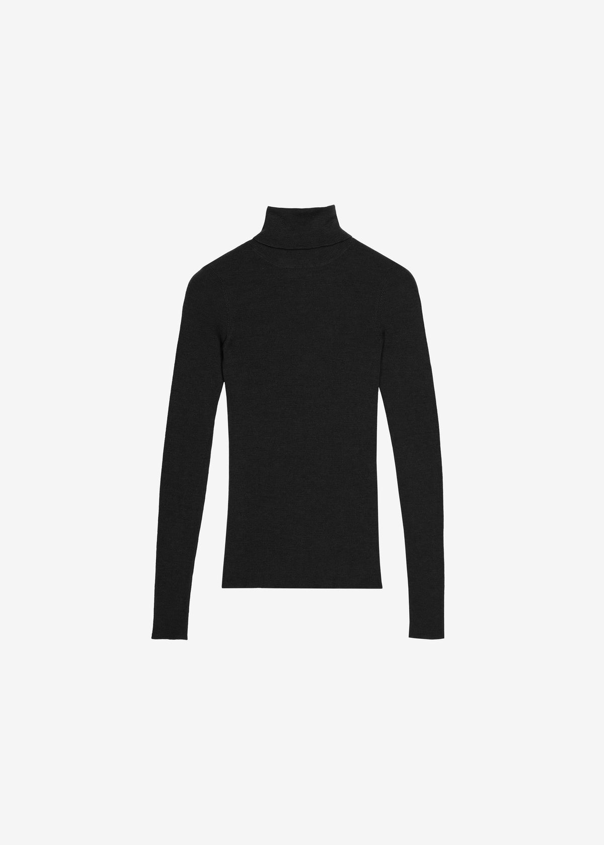 Utica Thin Turtleneck Sweater - Black – view 9 of 9