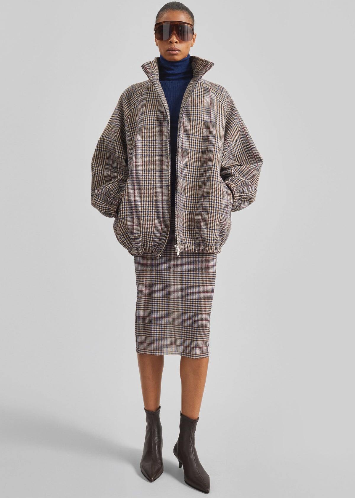 Utica Thin Turtleneck Sweater - Blue β view 3 of 7