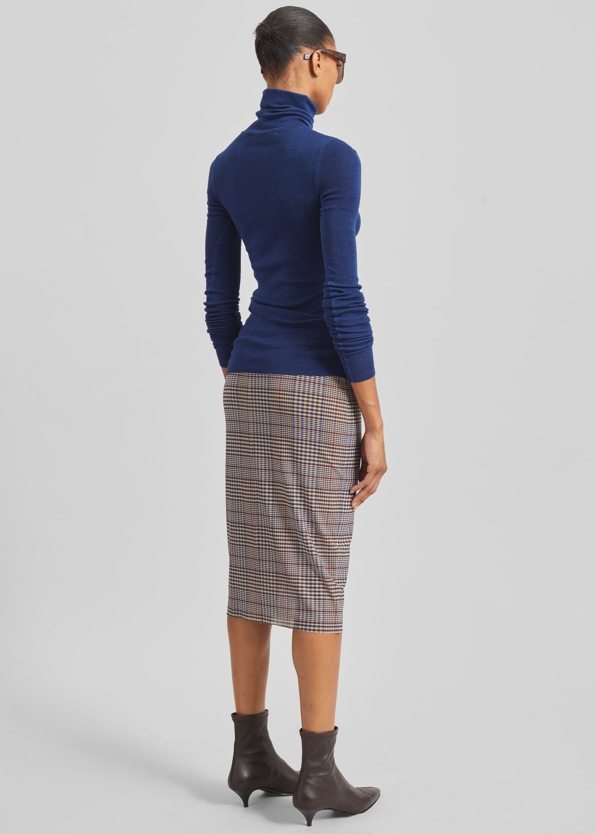 Utica Thin Turtleneck Sweater - Blue β view 6 of 7