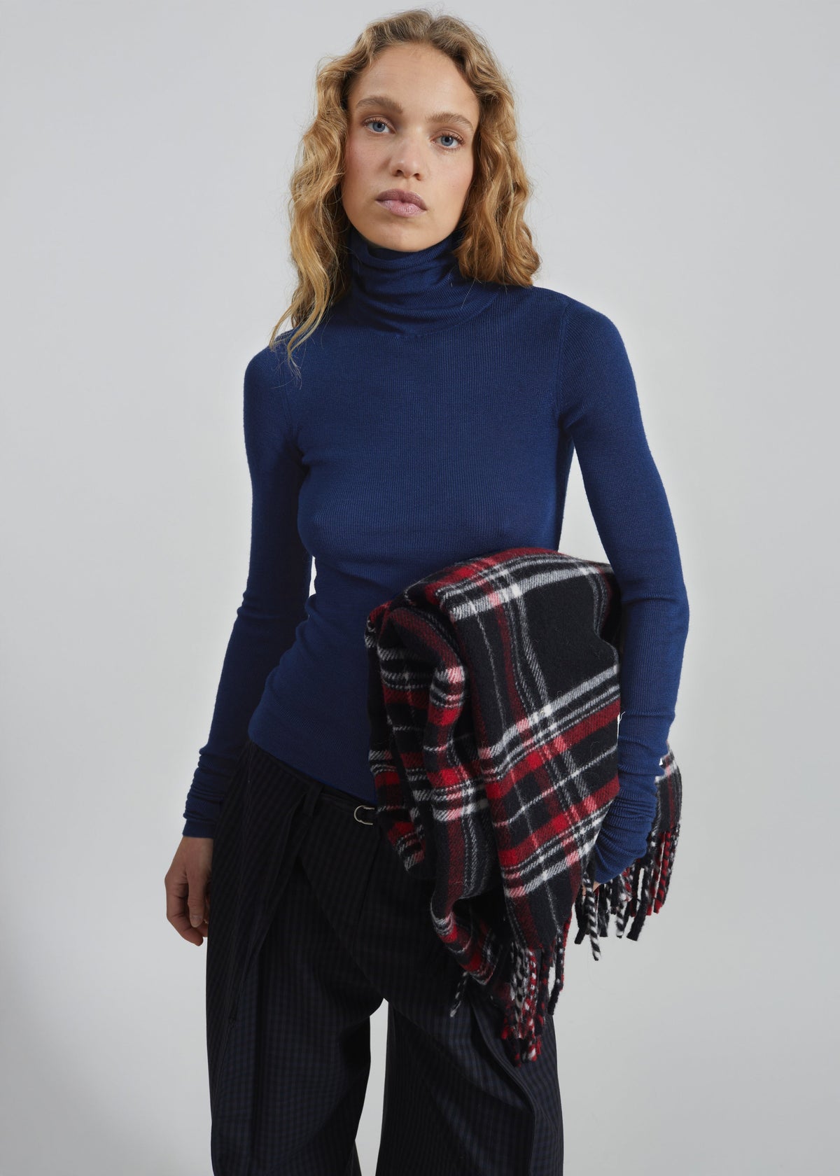 Utica Thin Turtleneck Sweater - Blue β view 1 of 7