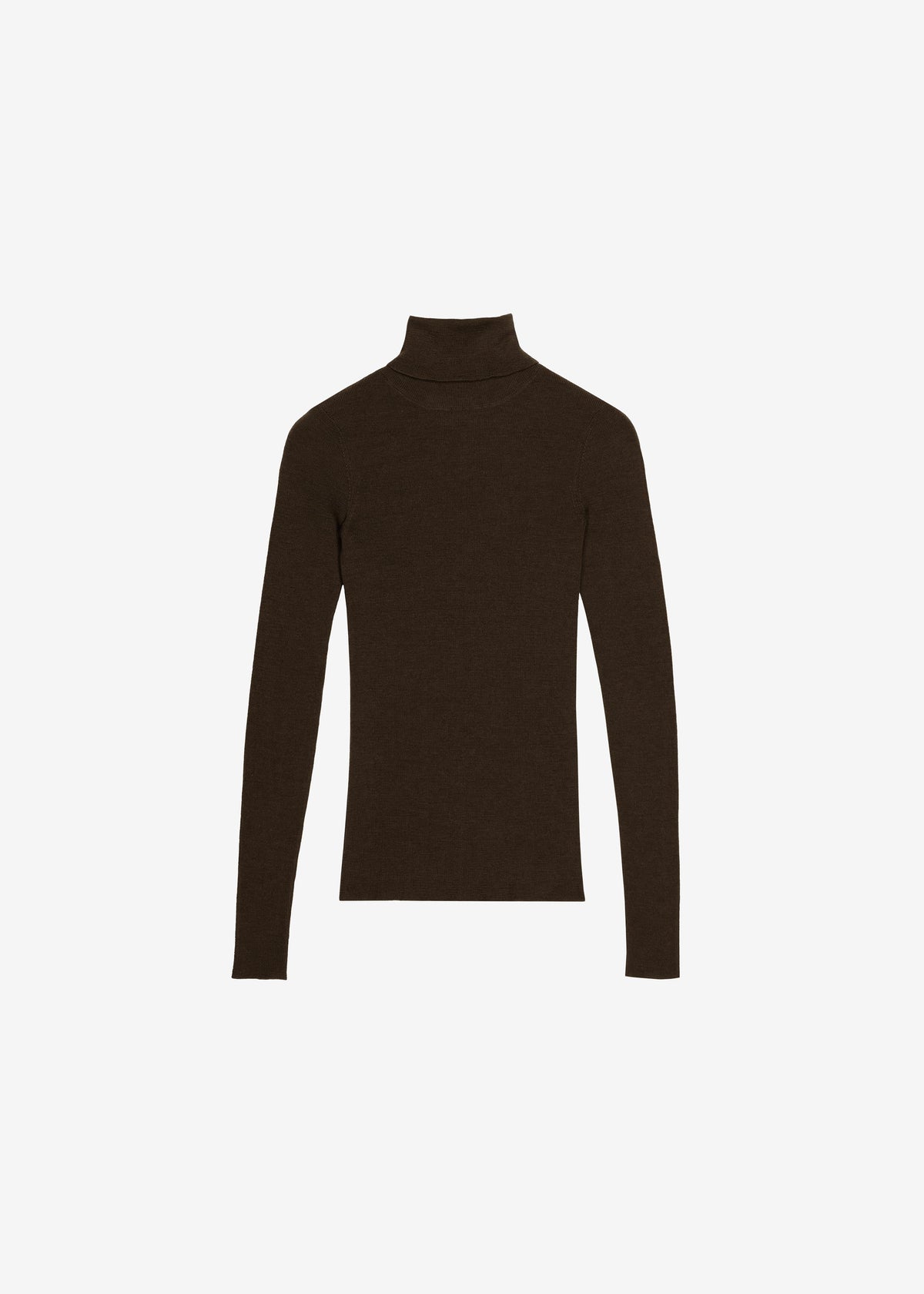 Utica Thin Turtleneck Sweater - Brown β view 5 of 5