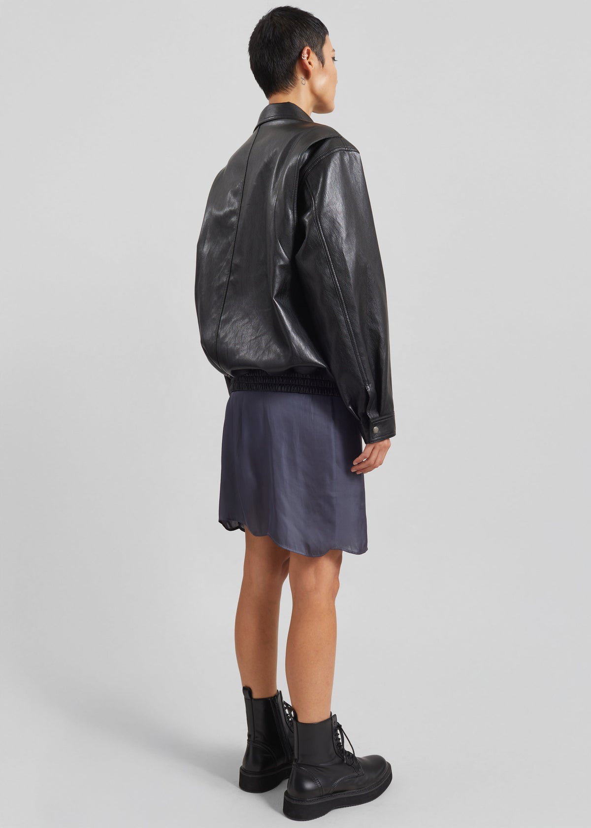 Utrecht Faux Leather Buckle Jacket - Black β view 9 of 10