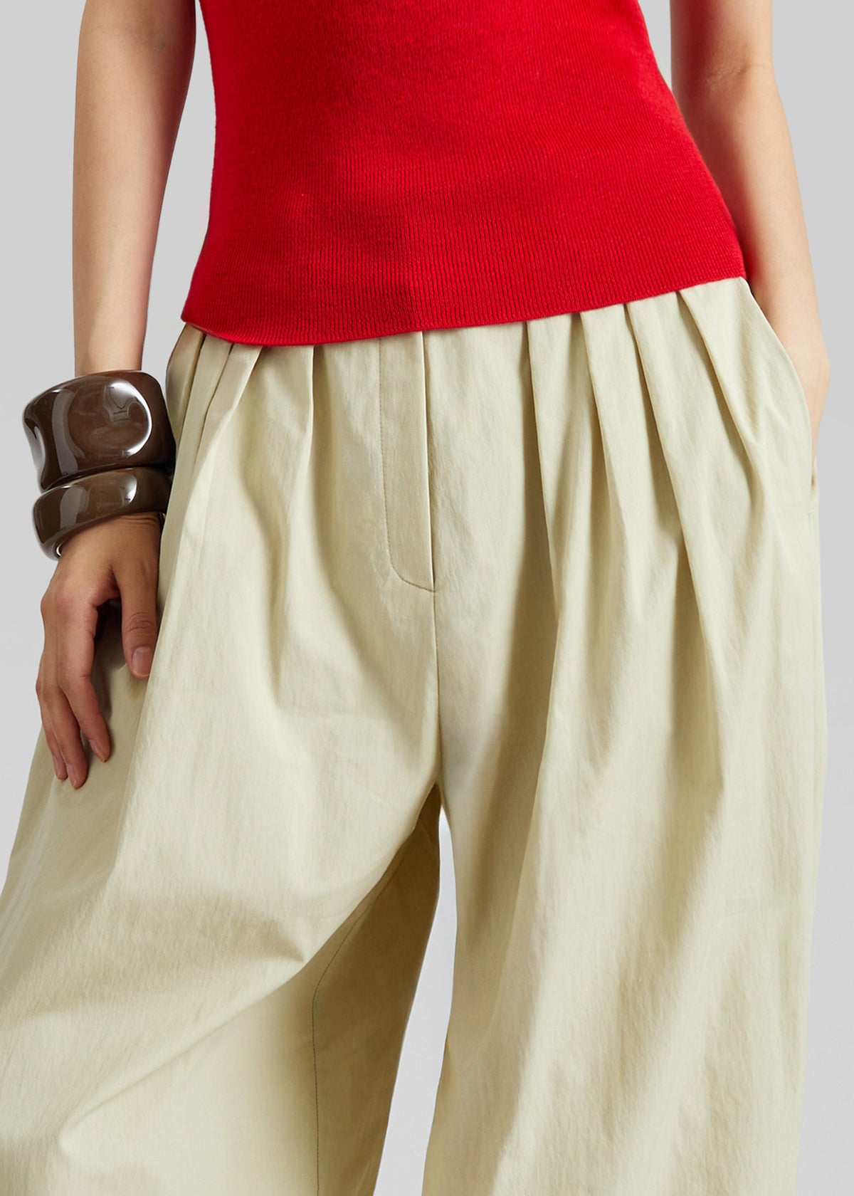 Vannes Balloon Pants - Beige β view 3 of 7