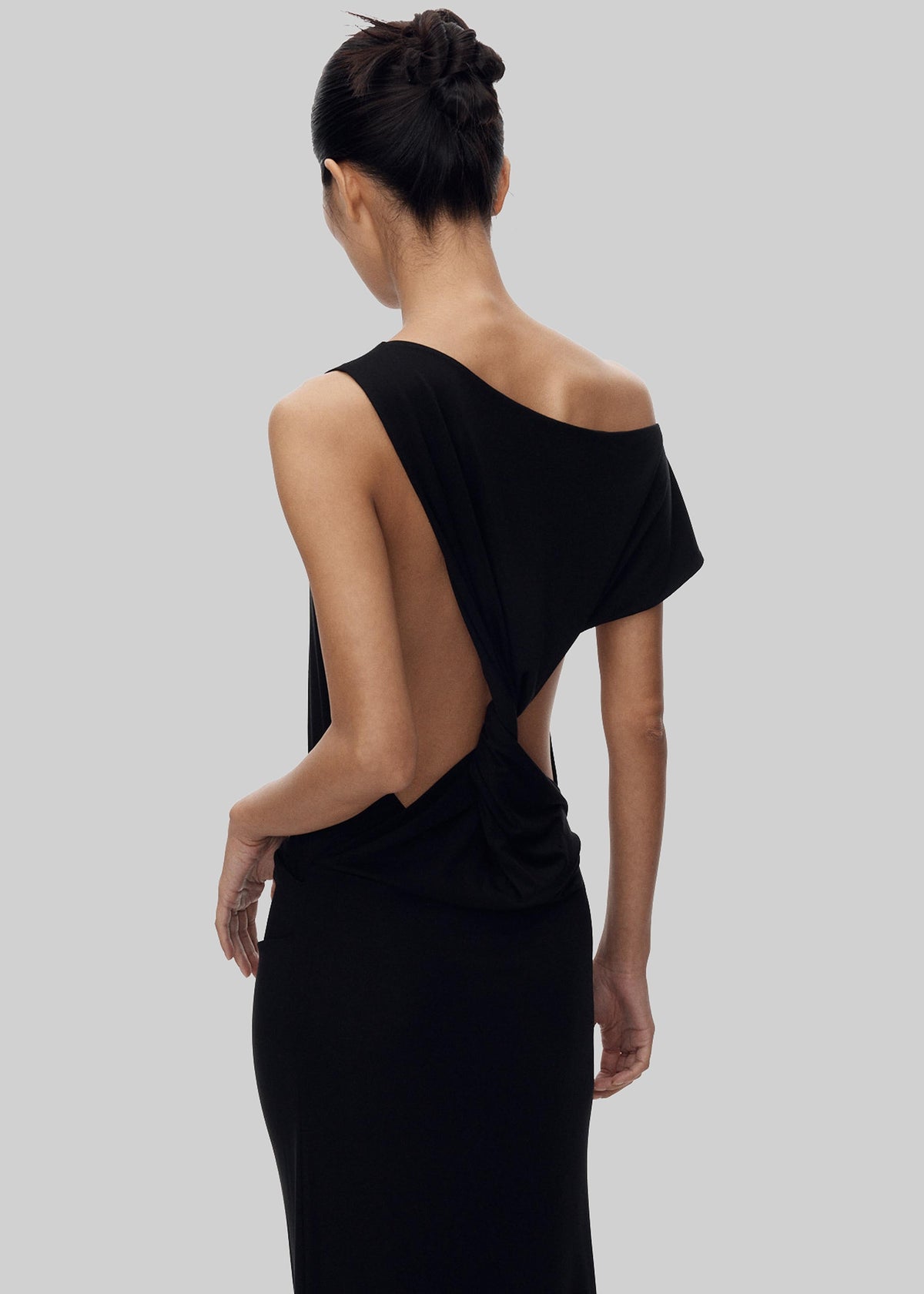 Varena Twisted Cut-Out Maxi Dress - Black β view 1 of 8