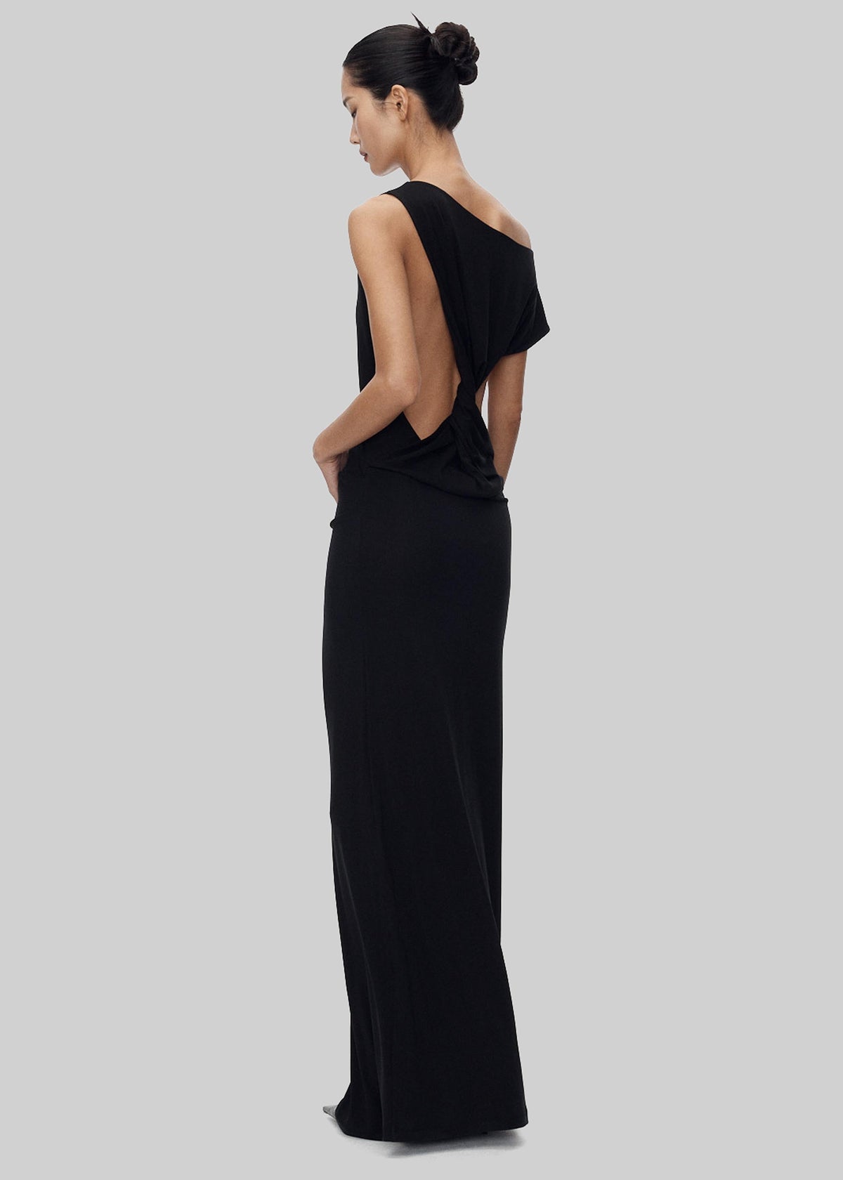 Varena Twisted Cut-Out Maxi Dress - Black β view 6 of 8