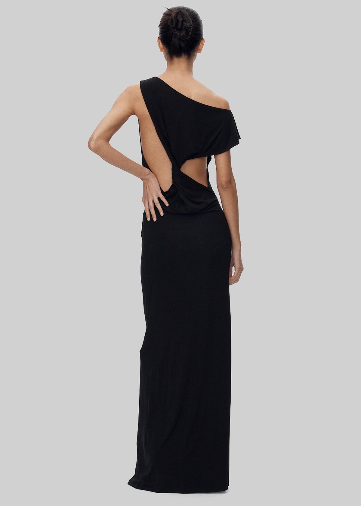 Varena Twisted Cut-Out Maxi Dress - Black β view 7 of 8