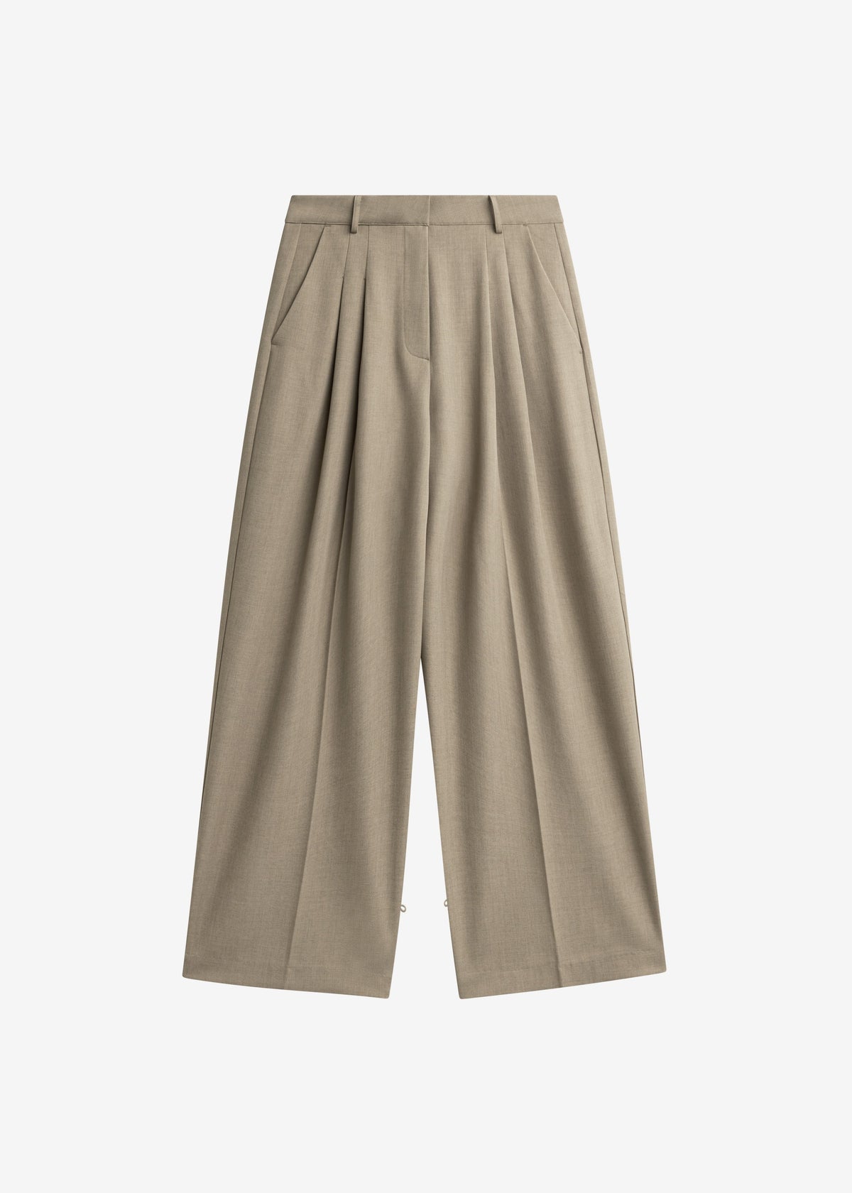 Venlo Pleated Trousers - Beige β view 9 of 9