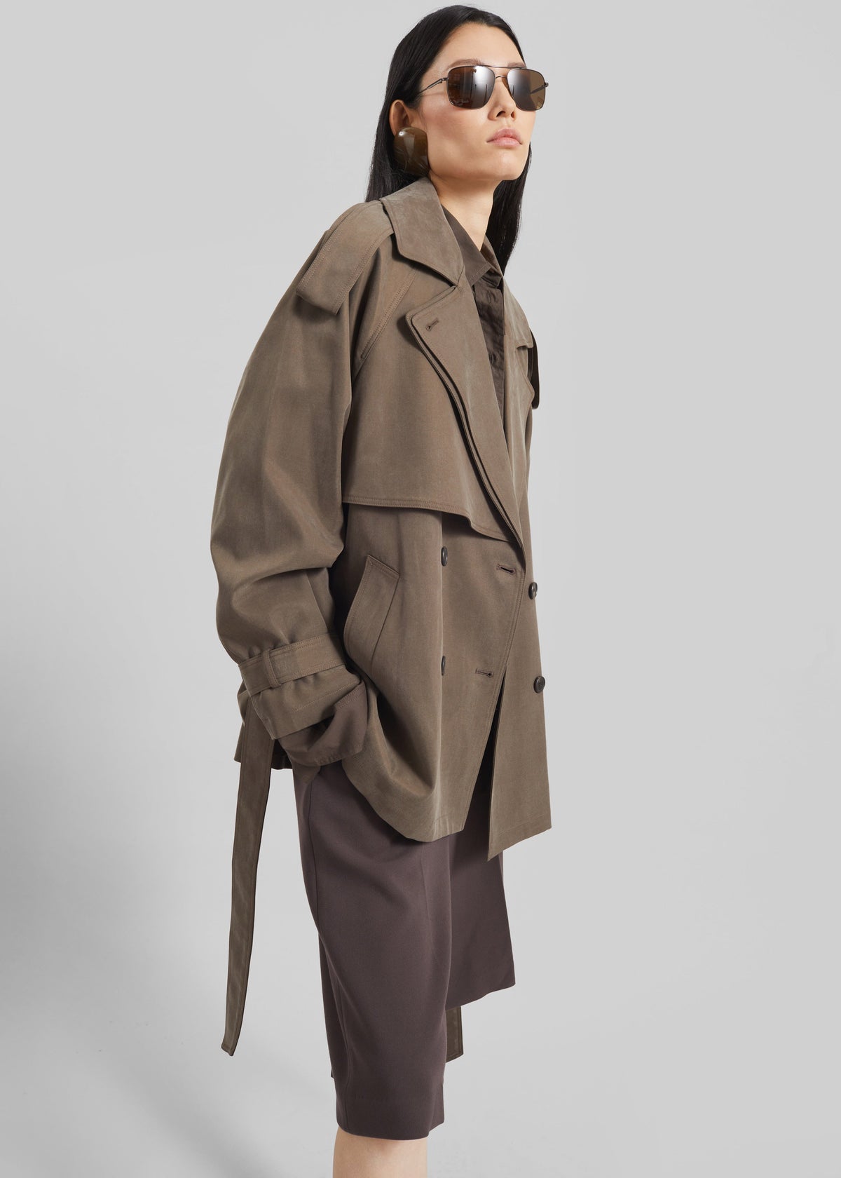 Vesoul Short Trench - Brown β view 5 of 8