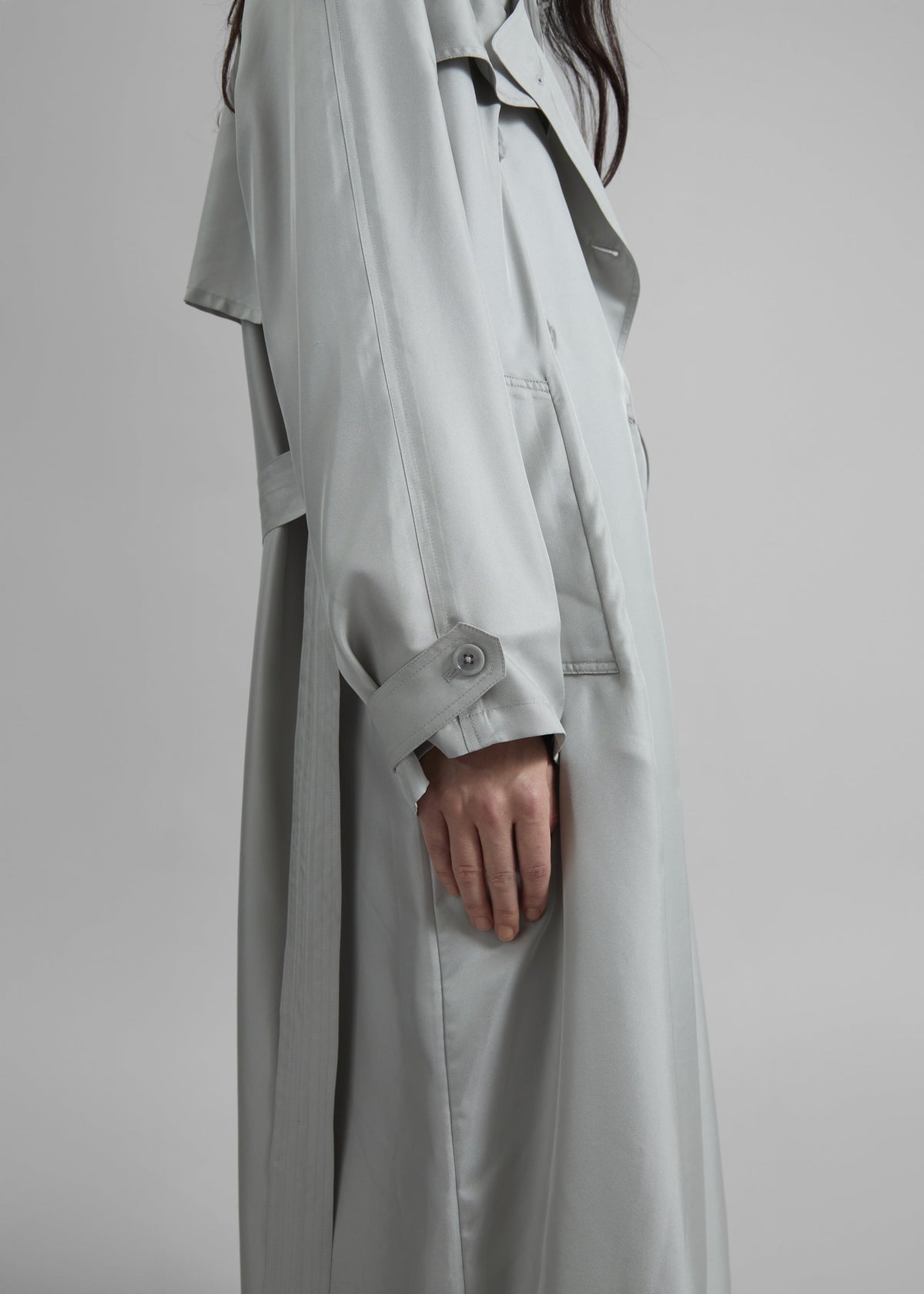 Veyron Silk Trench - Grey β view 6 of 8