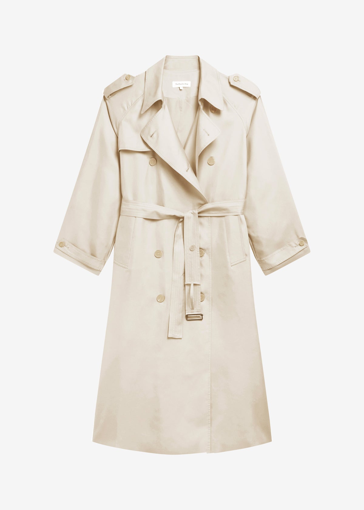 Veyron Silk Trench - Light Beige β view 8 of 8