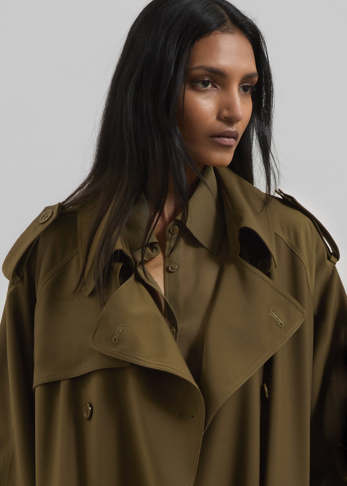 Veyron Trench Coat - Khaki β view 3 of 12