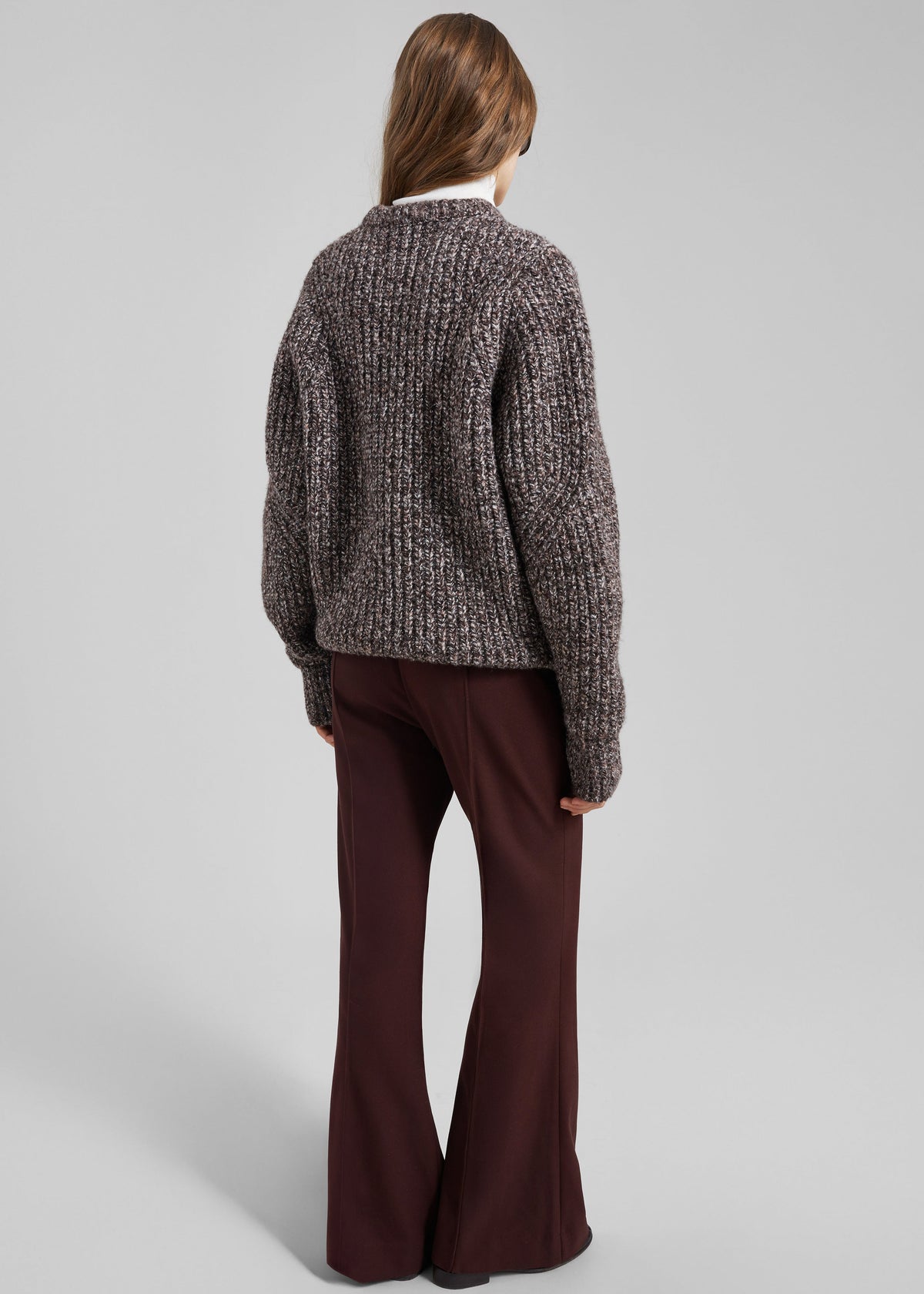 Vezia Chunky Knit Sweater - Brown Melange β view 6 of 7