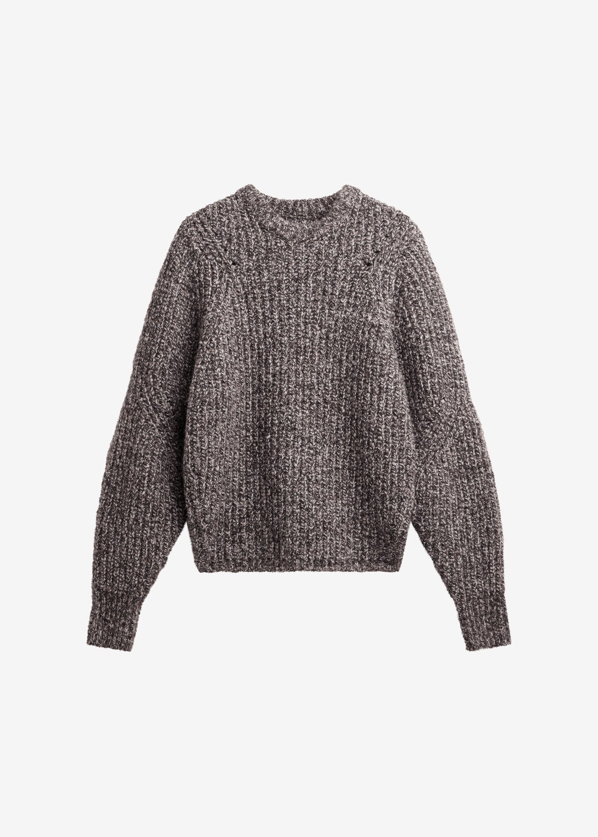 Vezia Chunky Knit Sweater - Brown Melange β view 7 of 7