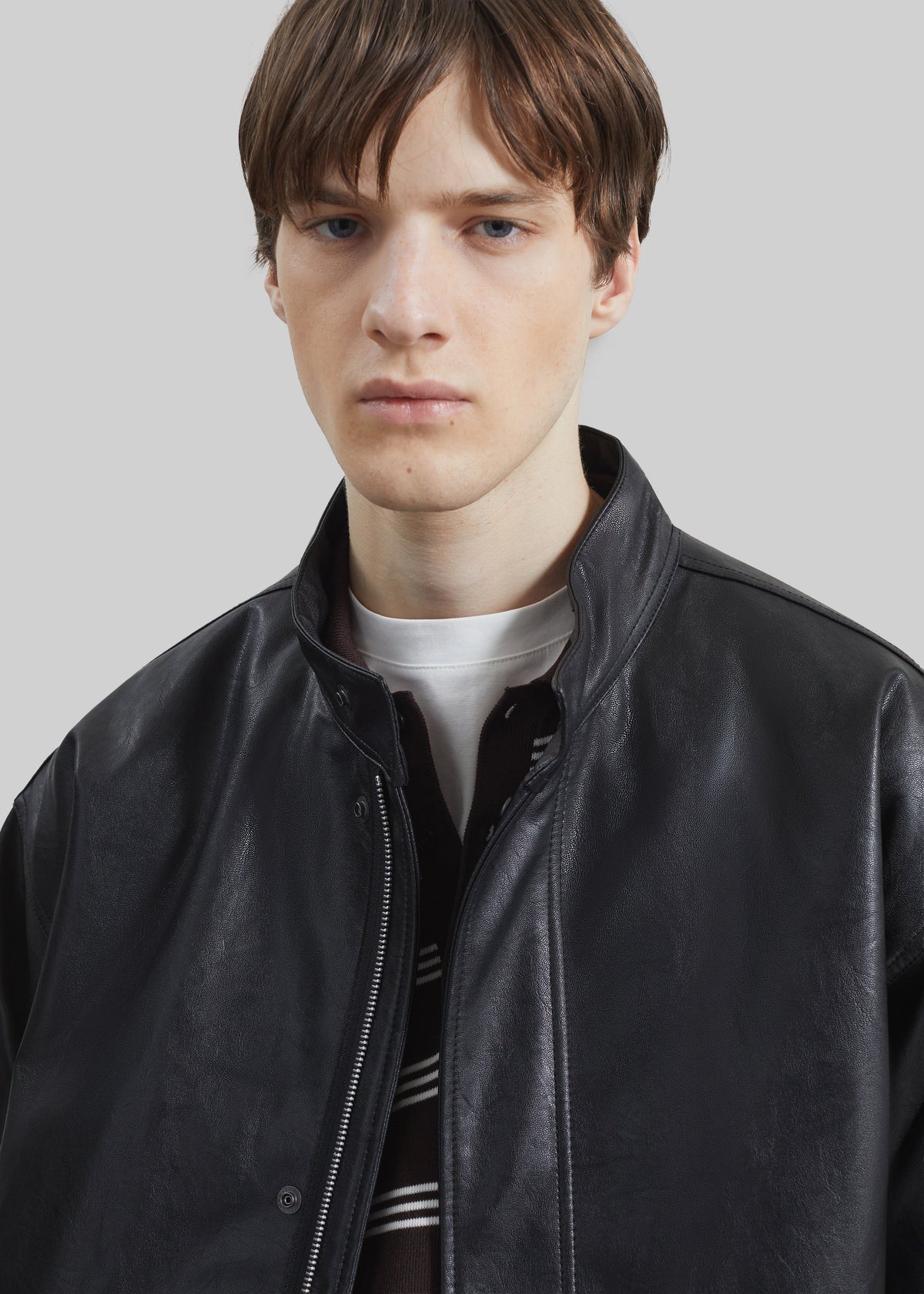 Viborg Faux Leather Jacket - Black β view 3 of 8