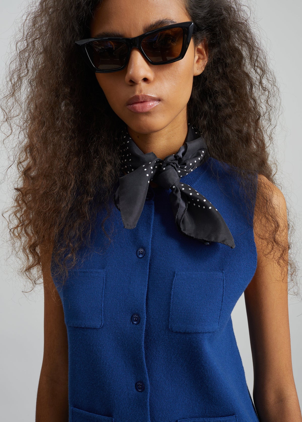 Villena Knit Vest - Blue β view 2 of 7
