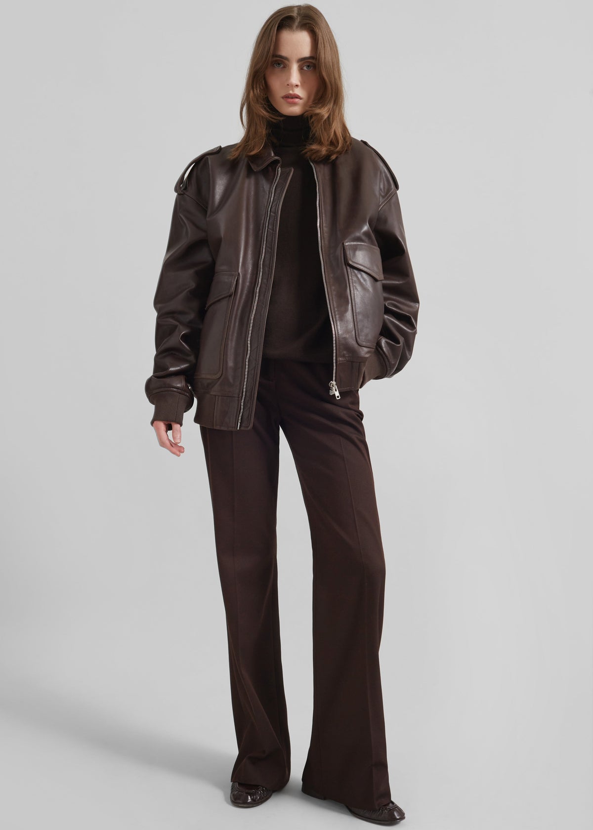 Viper Leather Jacket - Brown β view 3 of 9