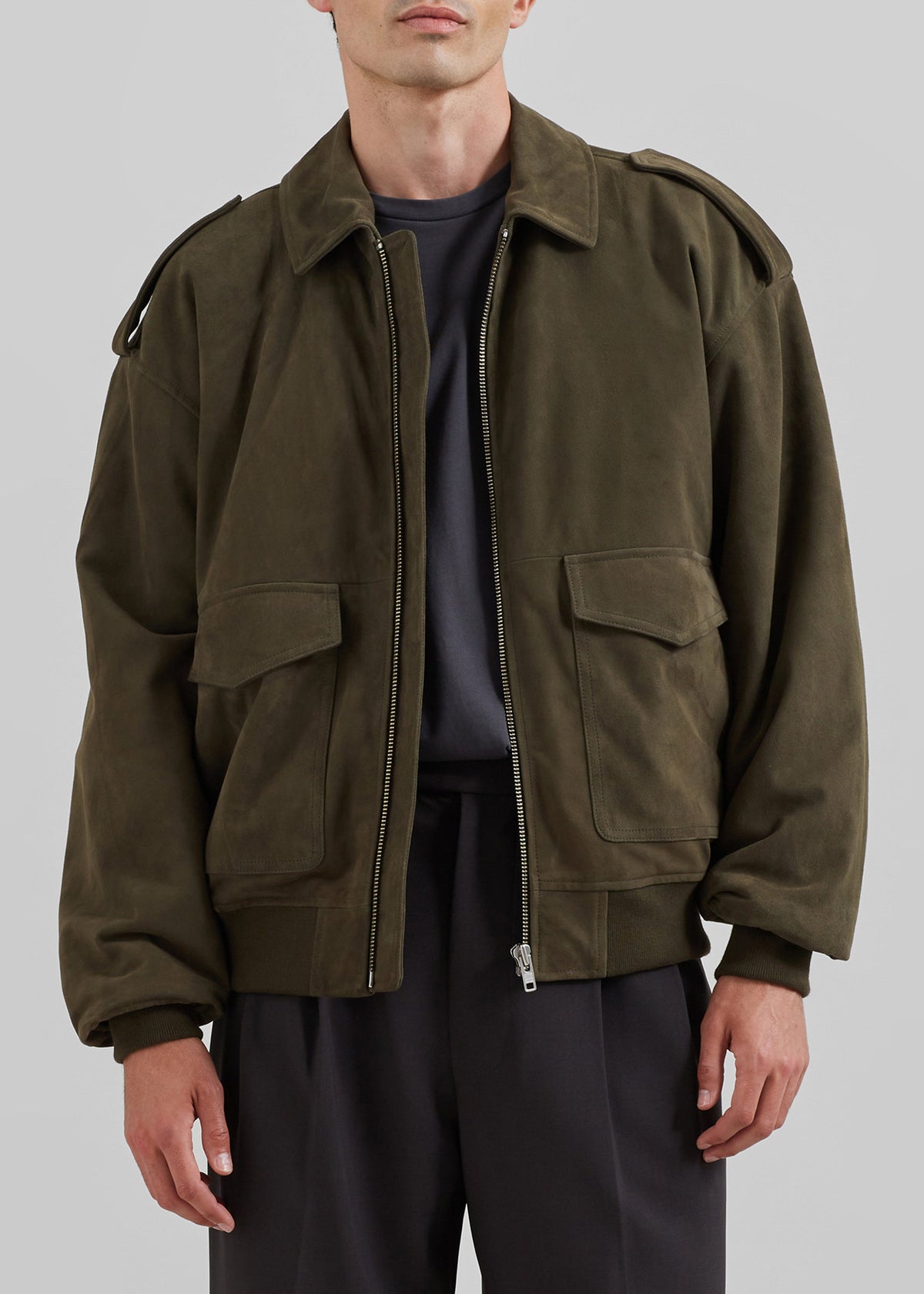 Viper Suede Jacket - Khaki β view 4 of 13