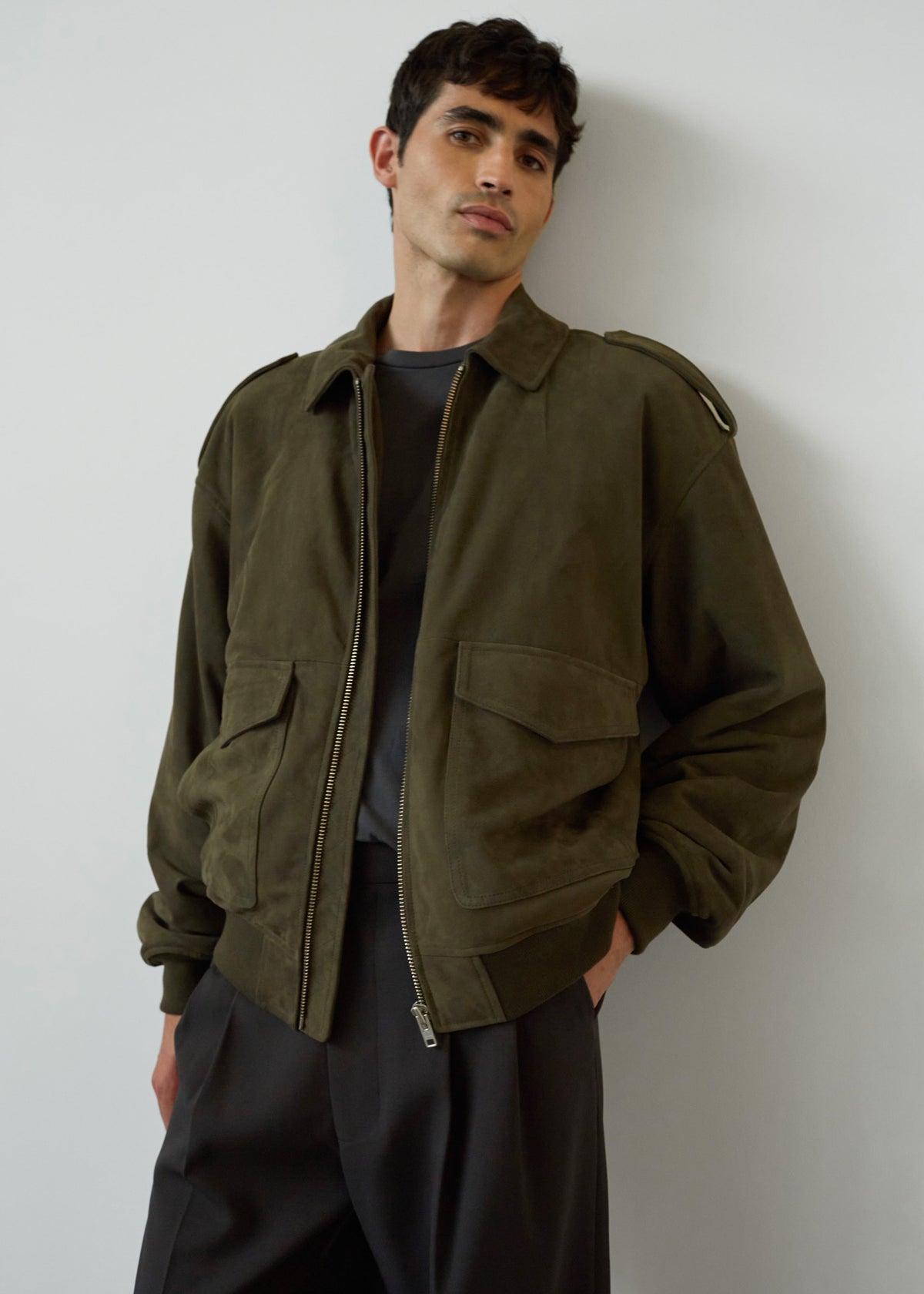 Viper Suede Jacket - Khaki β view 5 of 13