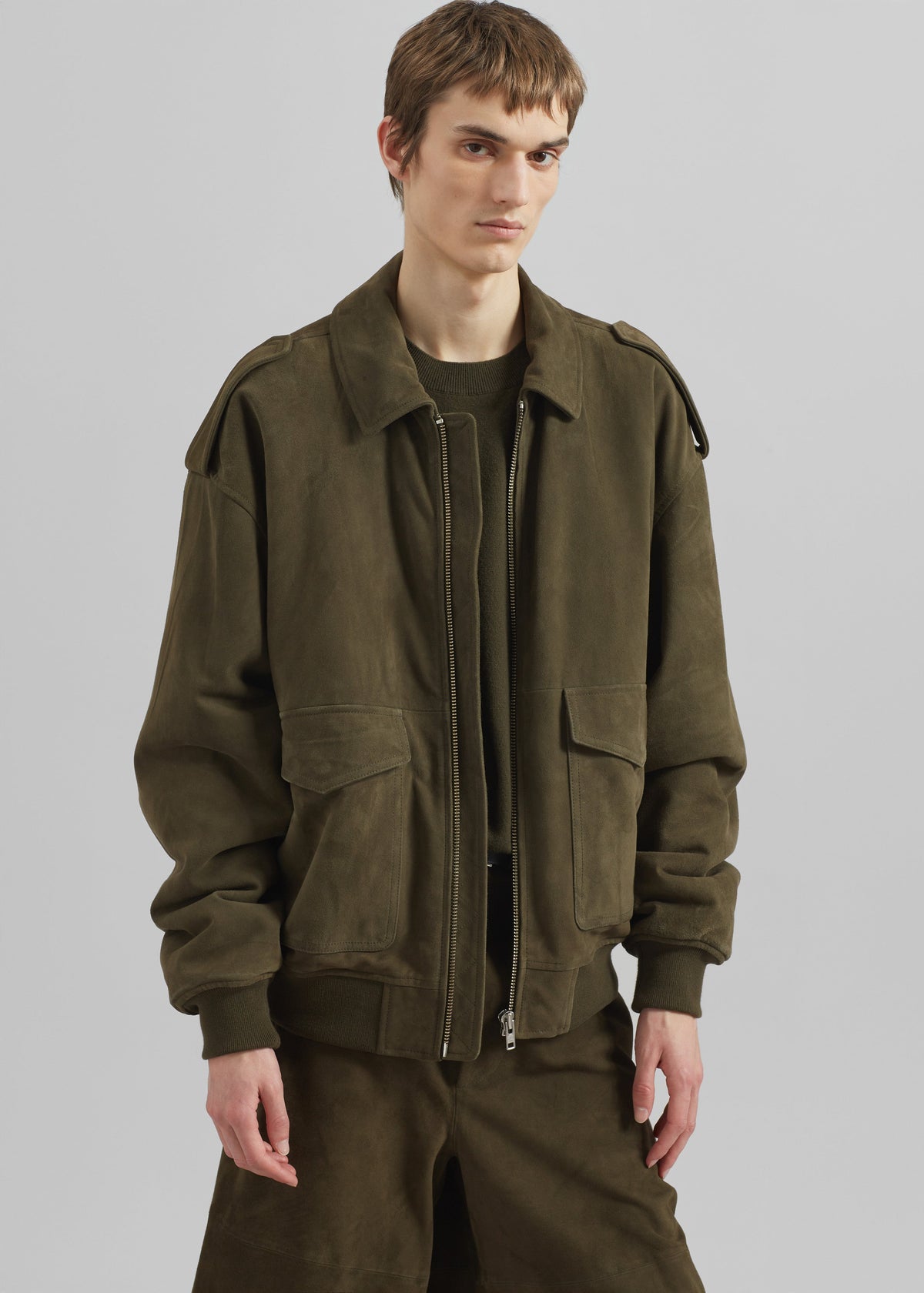 Viper Suede Jacket - Khaki β view 6 of 13