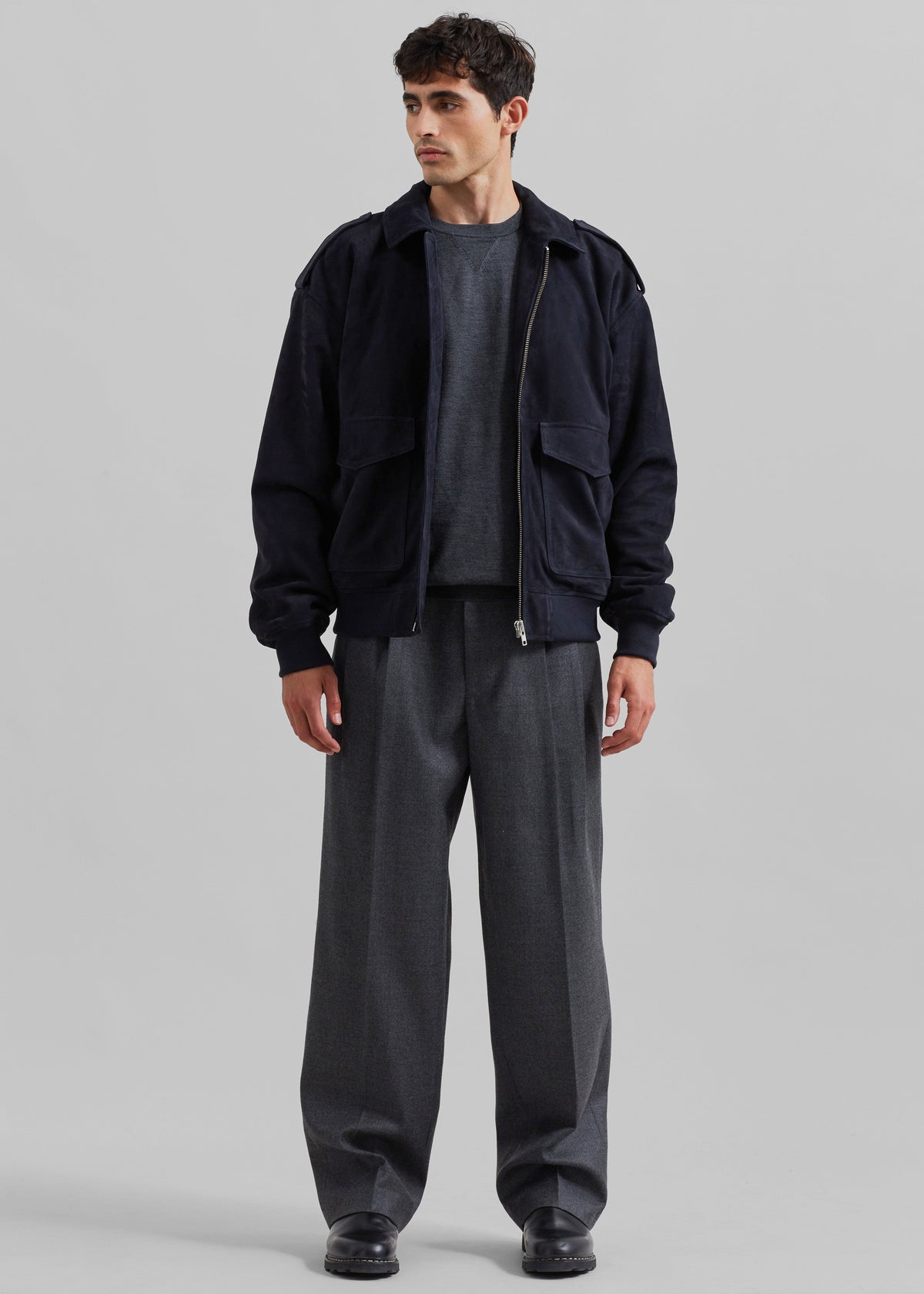 Viper Suede Jacket - Navy β view 8 of 10