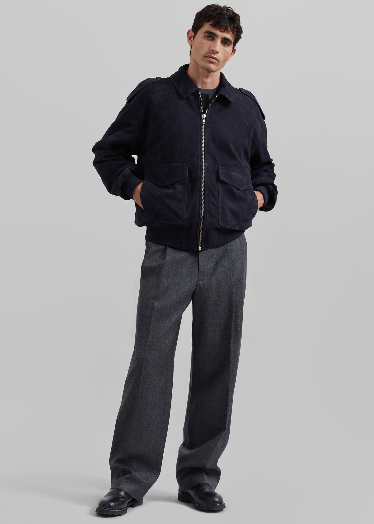 Viper Suede Jacket - Navy β view 6 of 10