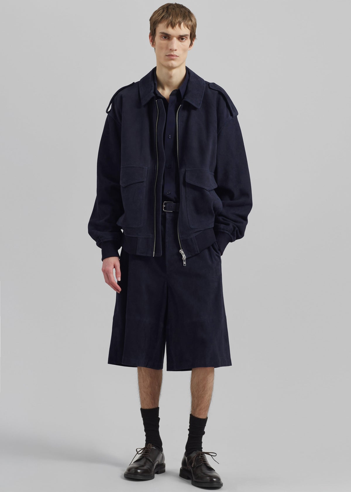 Viper Suede Jacket - Navy β view 3 of 10