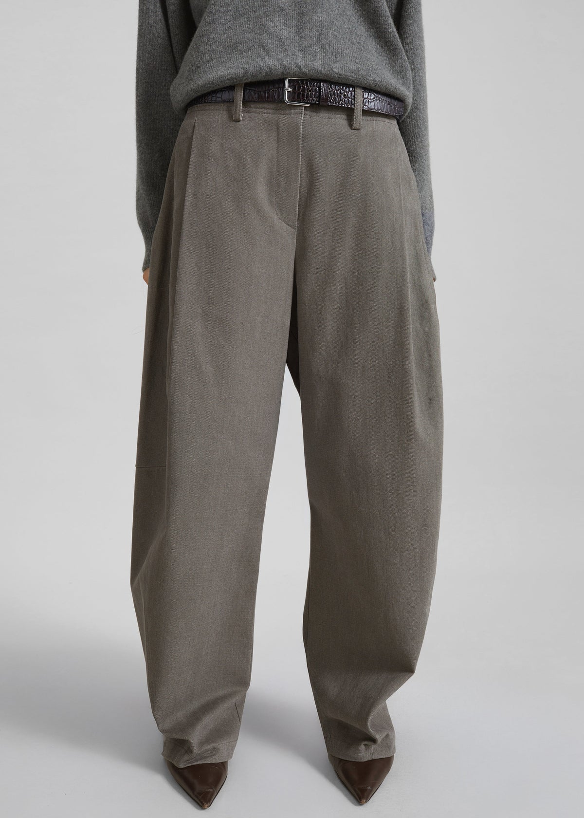 Vora Barrel Leg Pants - Grey β view 3 of 9