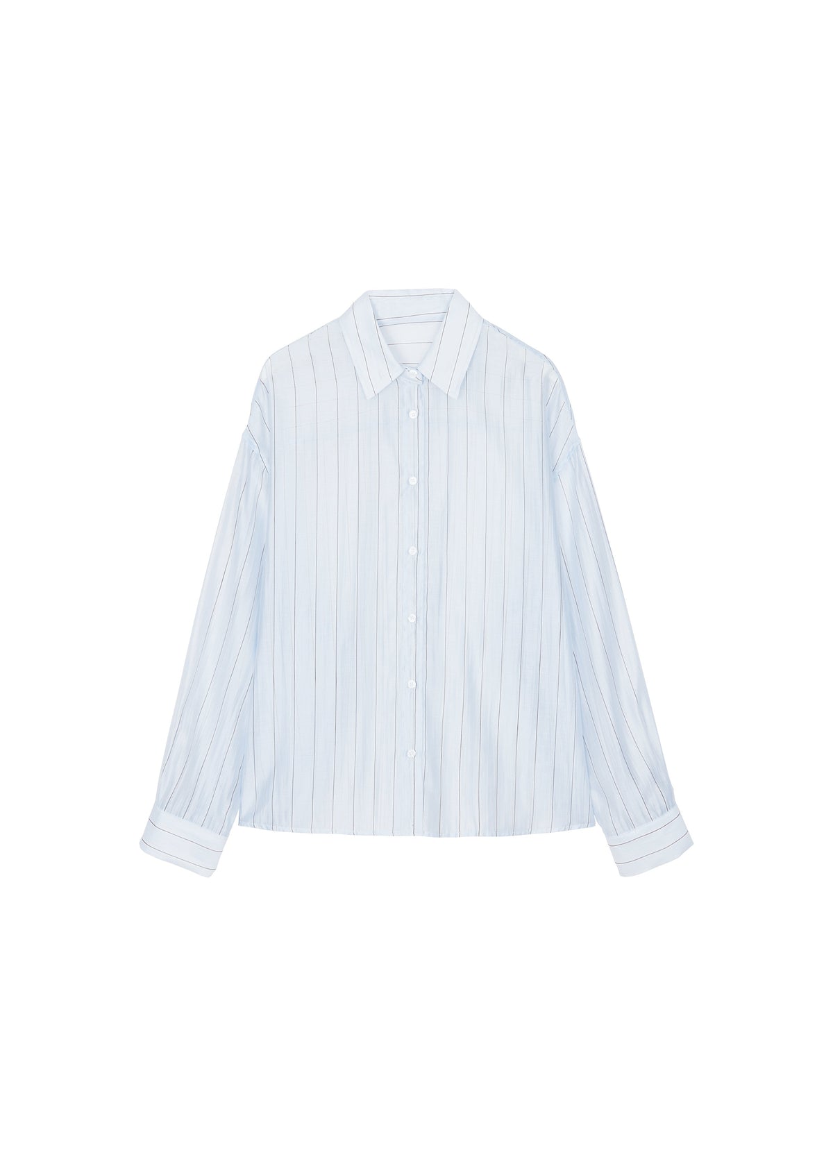 Vranor Light Sheer Shirt - Light Blue/Black Stripe β view 8 of 8