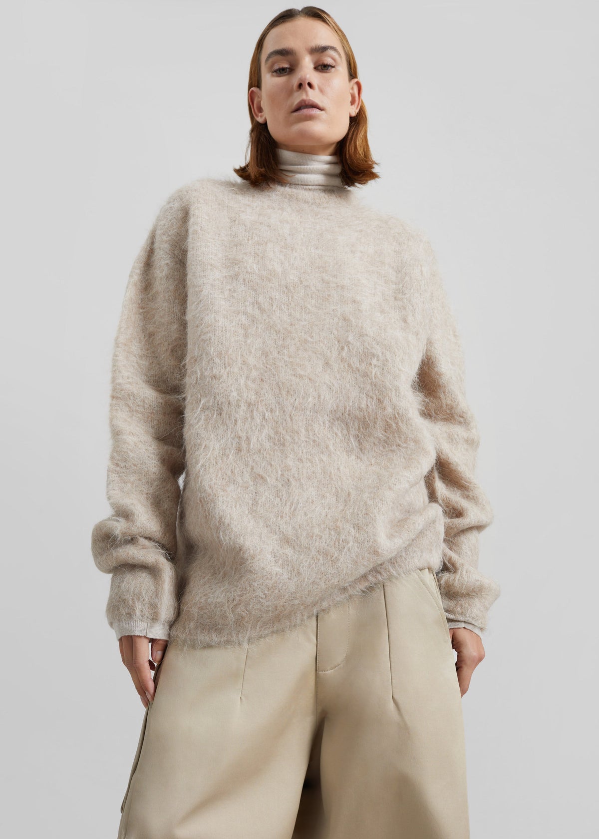 Willy Alpaca Knit Sweater - Beige β view 4 of 9