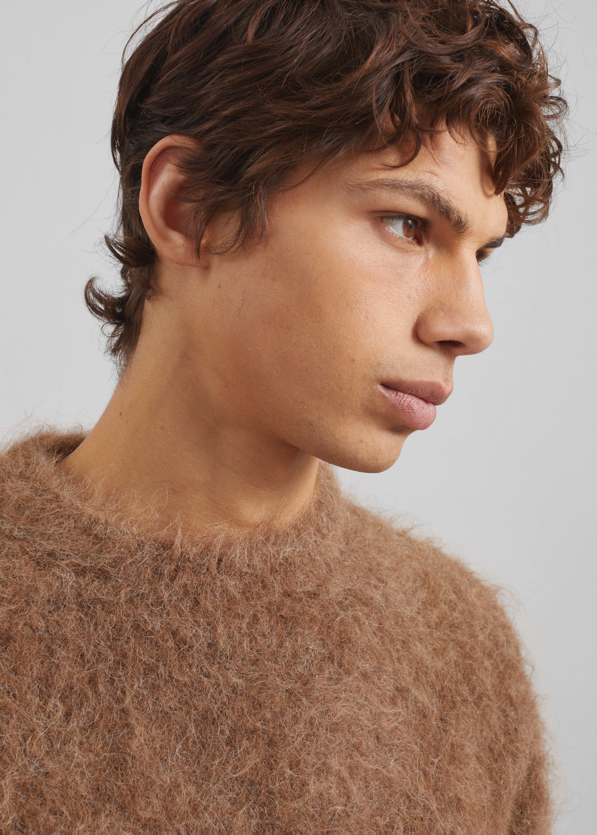 Willy Alpaca Knit Sweater - Dark Taupe β view 8 of 11