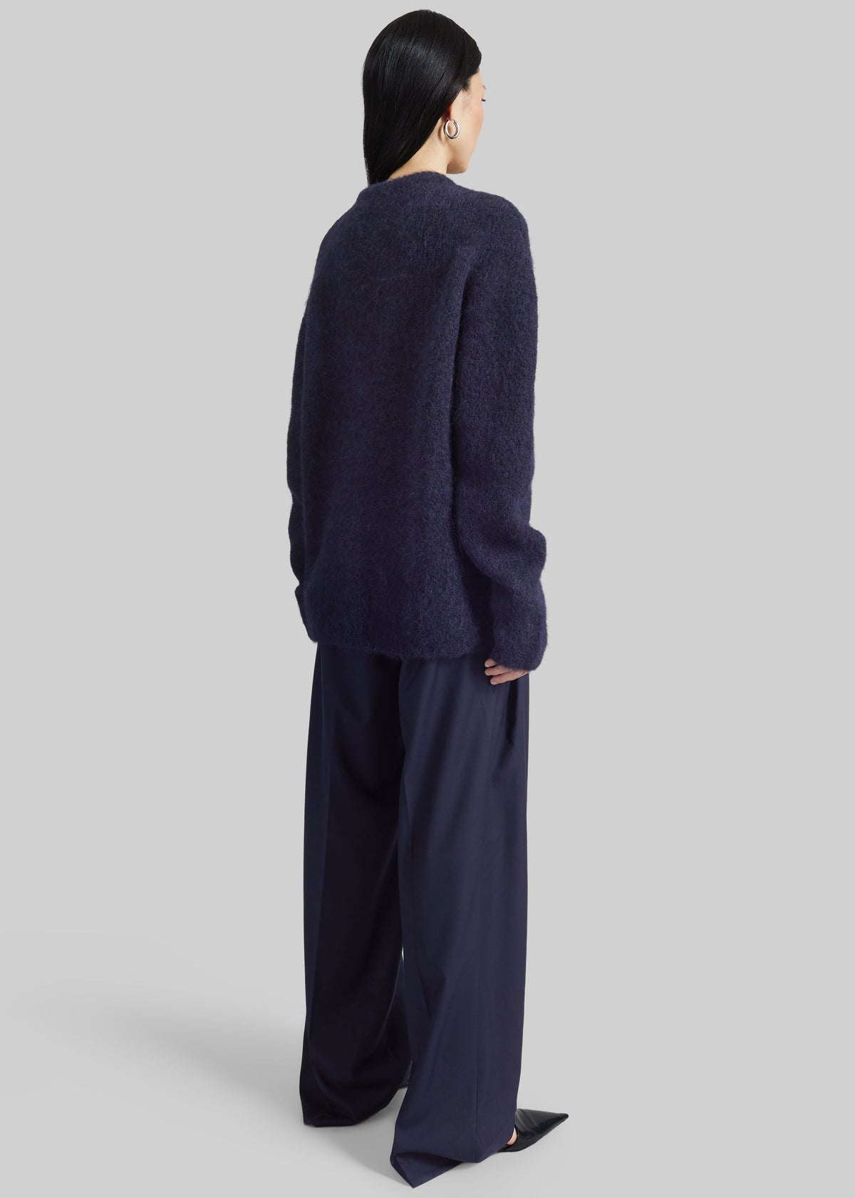 Willy Alpaca Knit Sweater - Navy β view 5 of 11