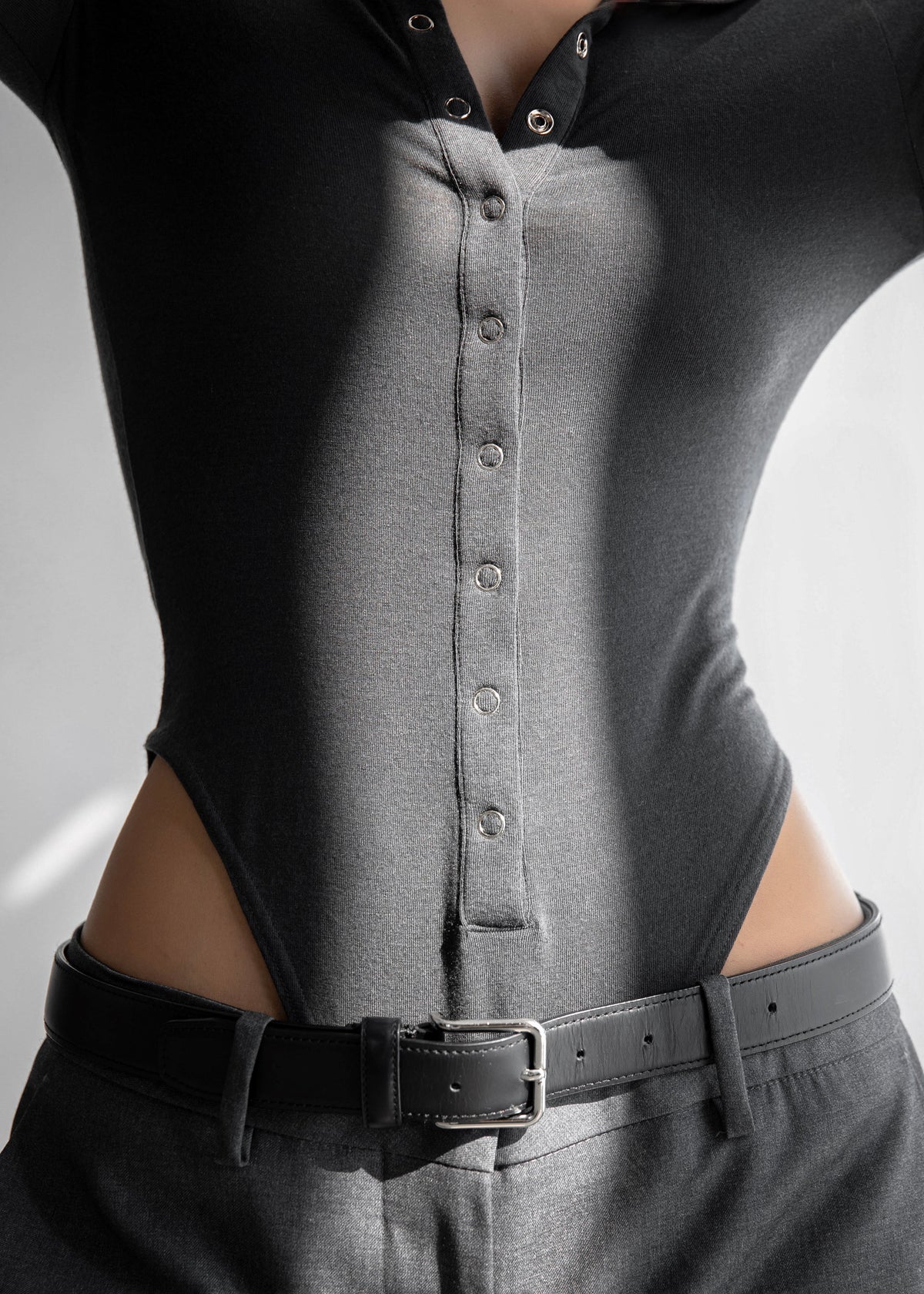 Zadie Bodysuit - Charcoal β view 4 of 12