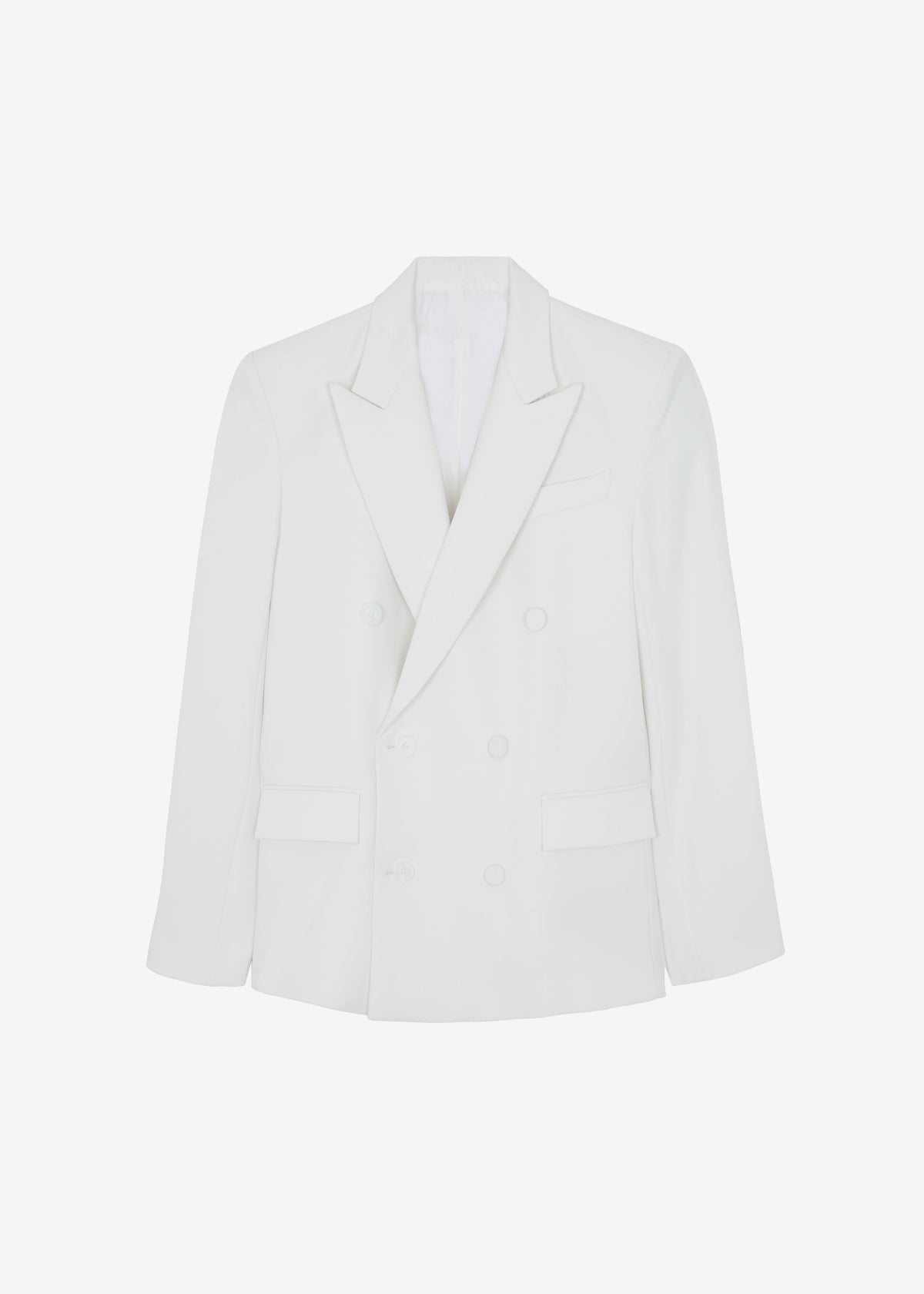 Zia Covered Buttons Blazer - White β view 12 of 12